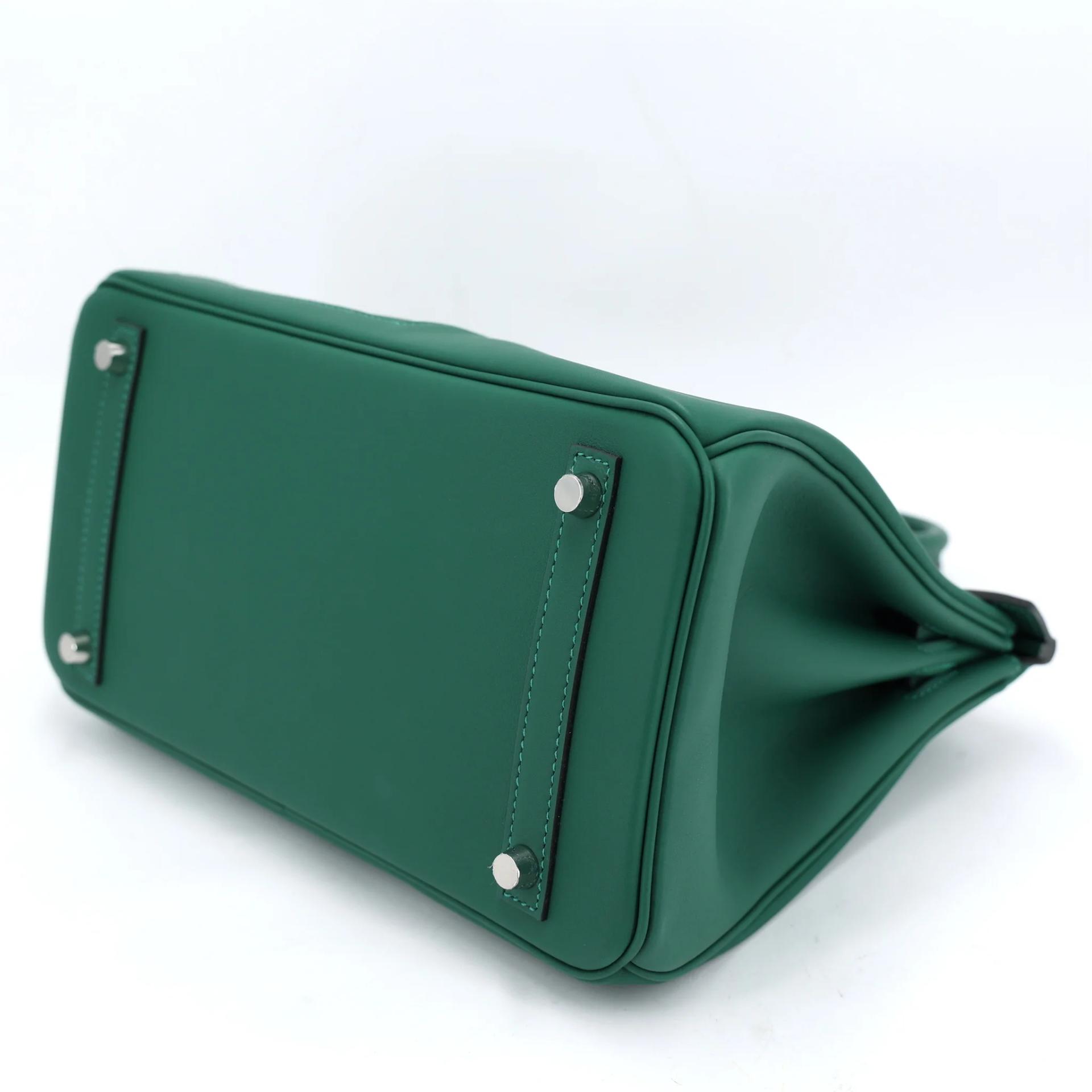 全新 HERMÈS 愛馬仕 Birkin 30 Colormatic 65 Vert Moyen 寶石綠 Swift牛皮 銀扣 K刻 2025年 - 5