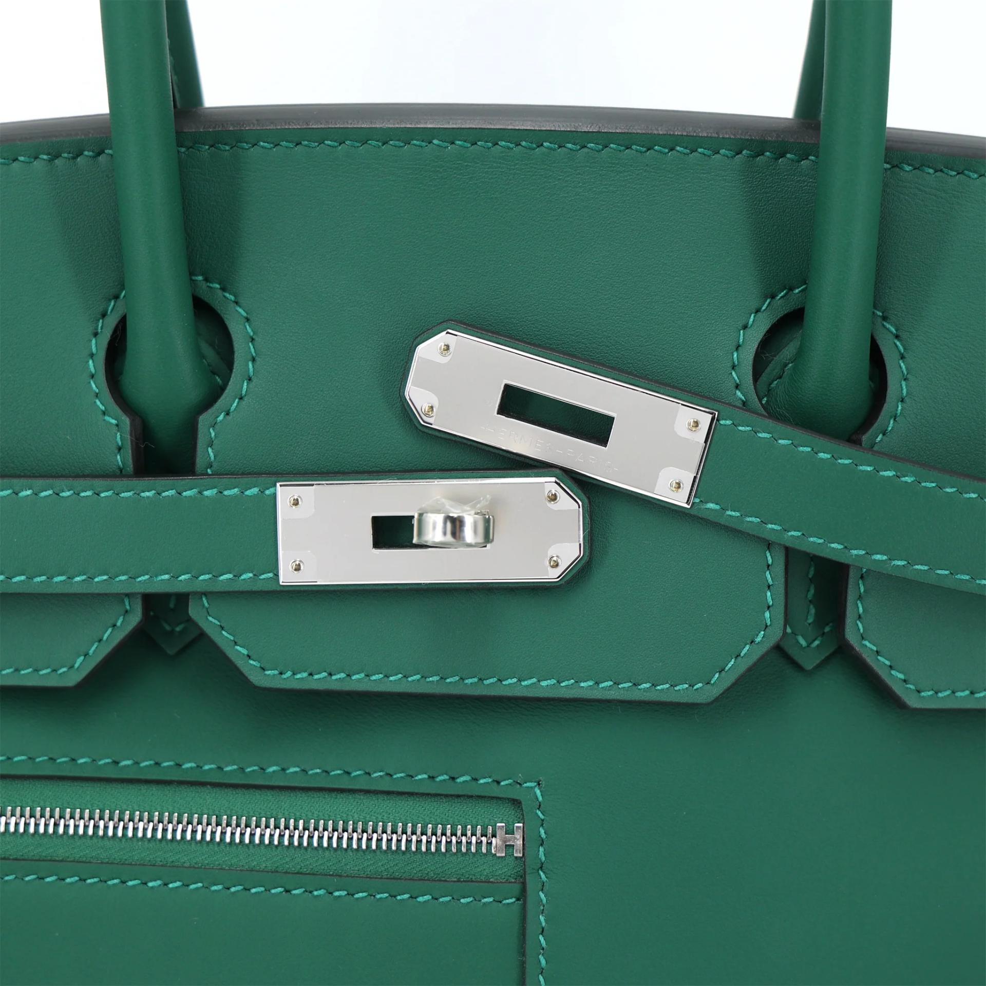 全新 HERMÈS 愛馬仕 Birkin 30 Colormatic 65 Vert Moyen 寶石綠 Swift牛皮 銀扣 K刻 2025年 - 8