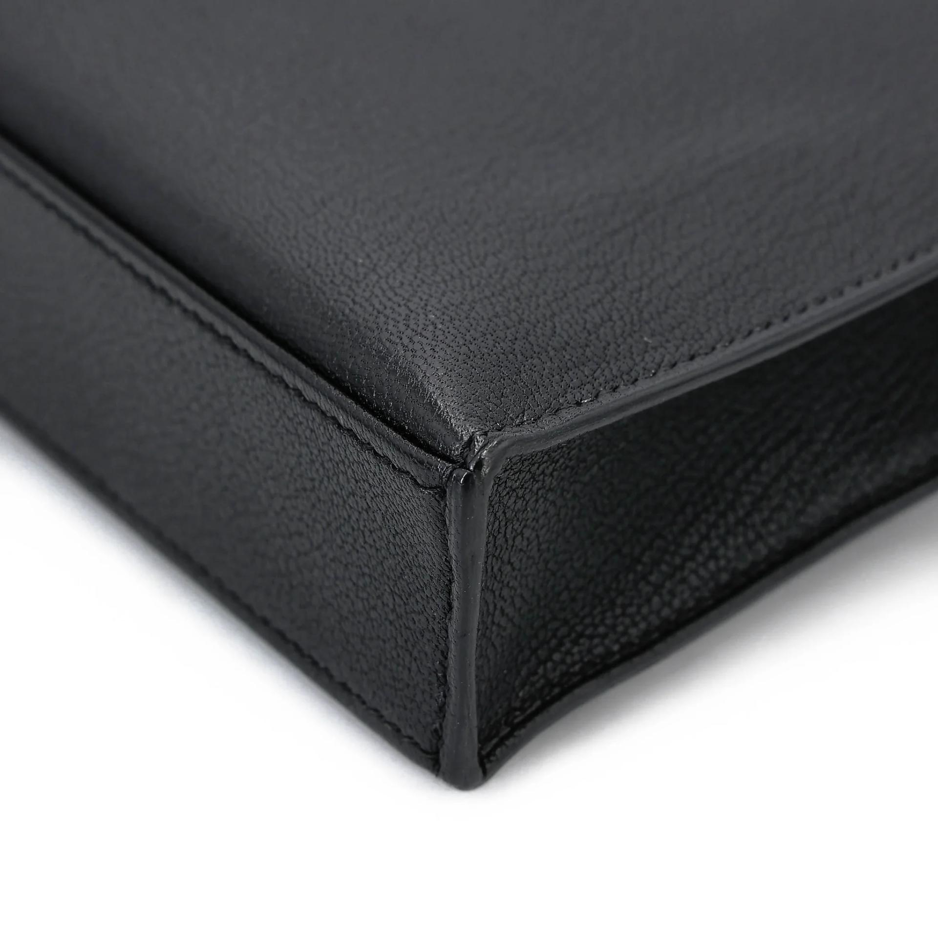 SA超美品 HERMÈS 愛馬仕 Kelly Elan 89 黑色 Noir (Black) Chamkila皮 銀扣 W刻 2024年 - 10