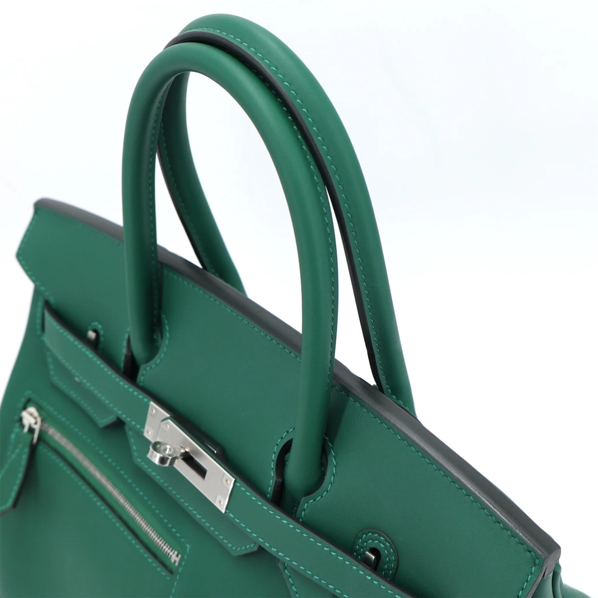 全新 HERMÈS 愛馬仕 Birkin 30 Colormatic 65 Vert Moyen 寶石綠 Swift牛皮 銀扣 K刻 2025年 - 3