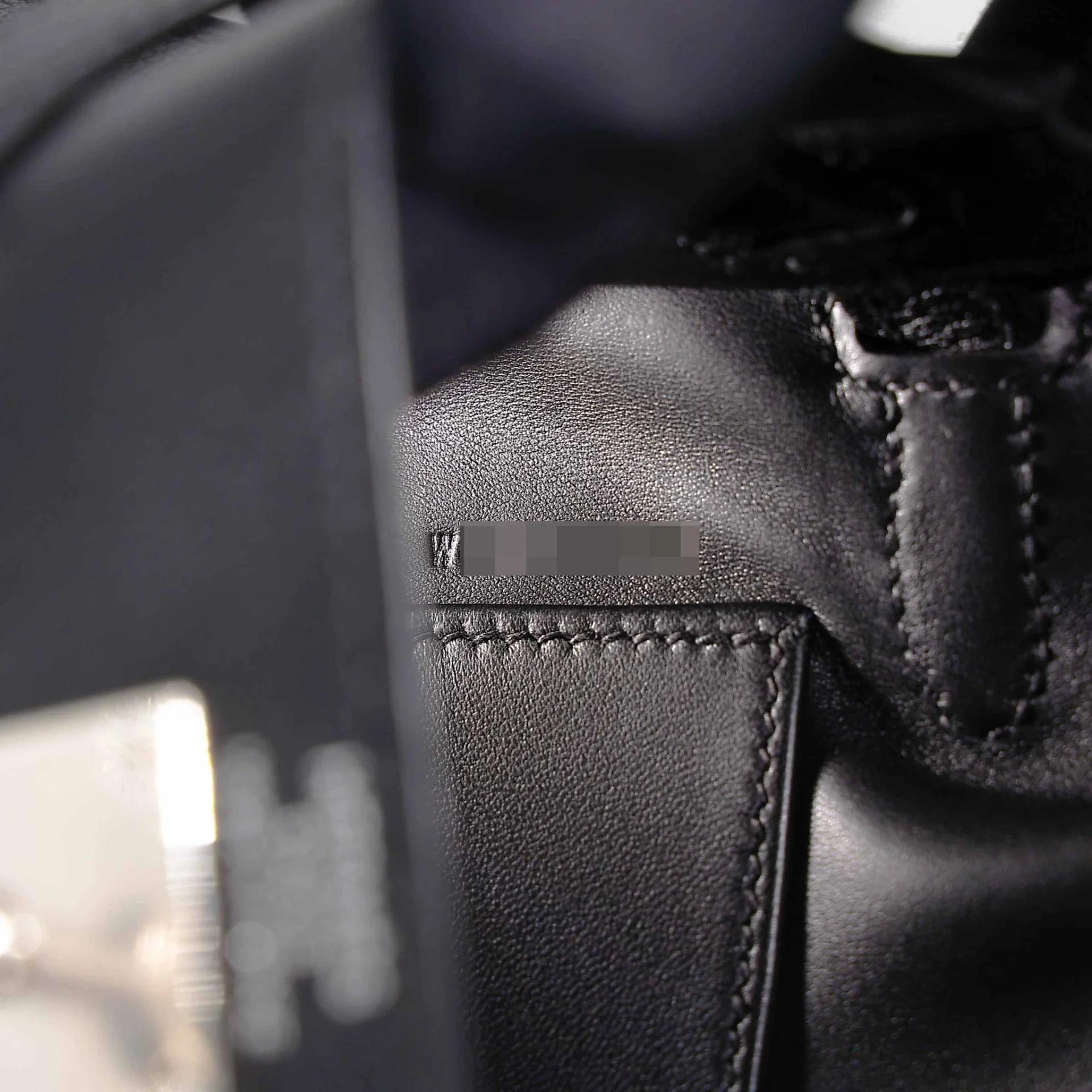 SA超美品 HERMÈS 愛馬仕 Kelly Elan 89 黑色 Noir (Black) Chamkila皮 銀扣 W刻 2024年 - 17