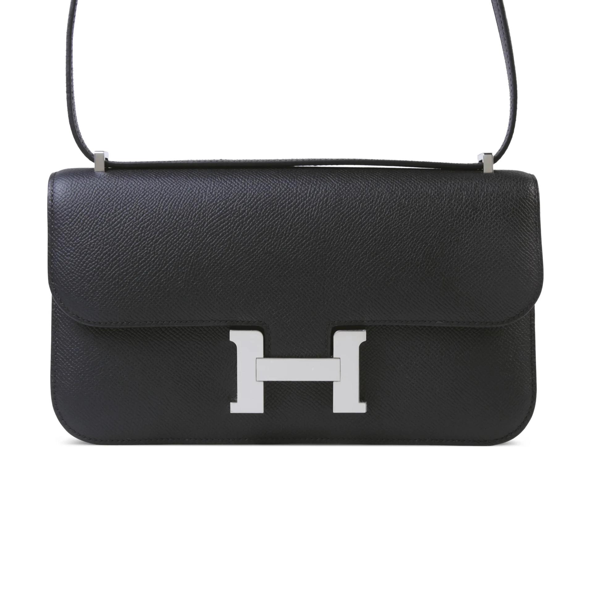 全新 HERMÈS 愛馬仕 Constance 康康 Elan 89 黑色 Noir (Black) Epsom牛皮 銀扣 K刻 2025年 - 1