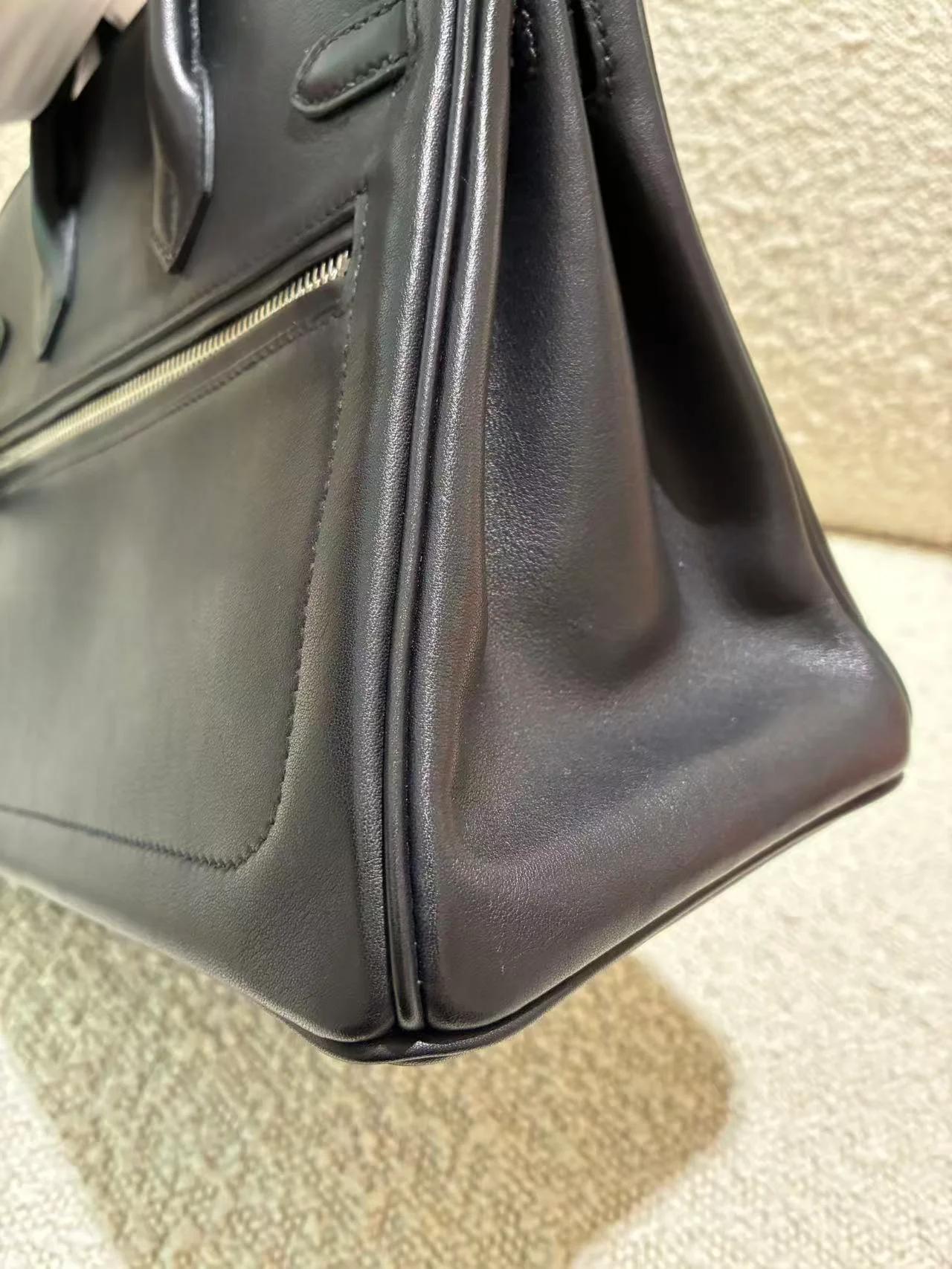 ランク NS 未使用品 HERMÈS エルメス 限定品 バーキンロック25 ブラック (89) ヴォリュプト シルバー金具 W刻印 (2024) - 18