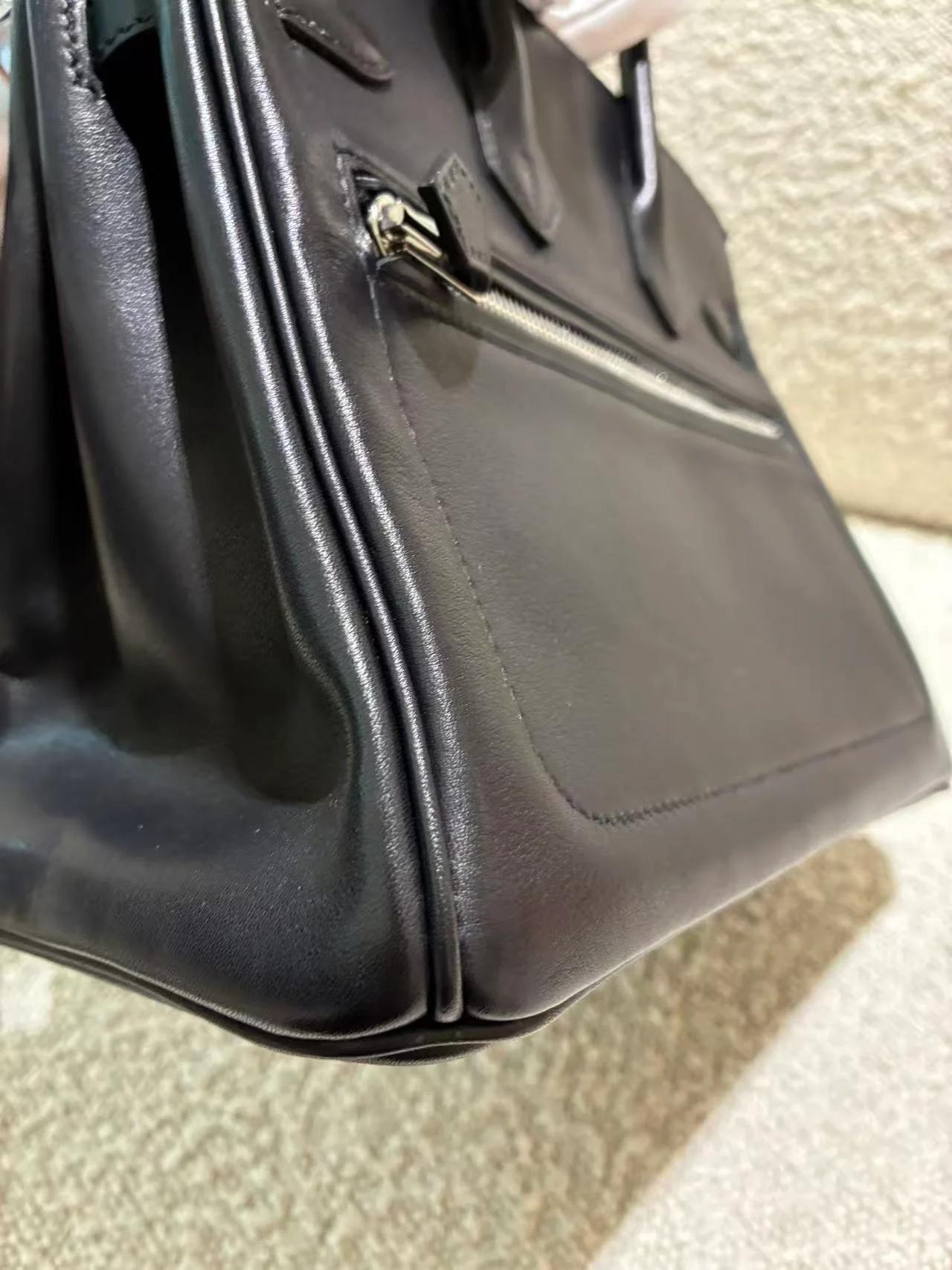 ランク NS 未使用品 HERMÈS エルメス 限定品 バーキンロック25 ブラック (89) ヴォリュプト シルバー金具 W刻印 (2024) - 17