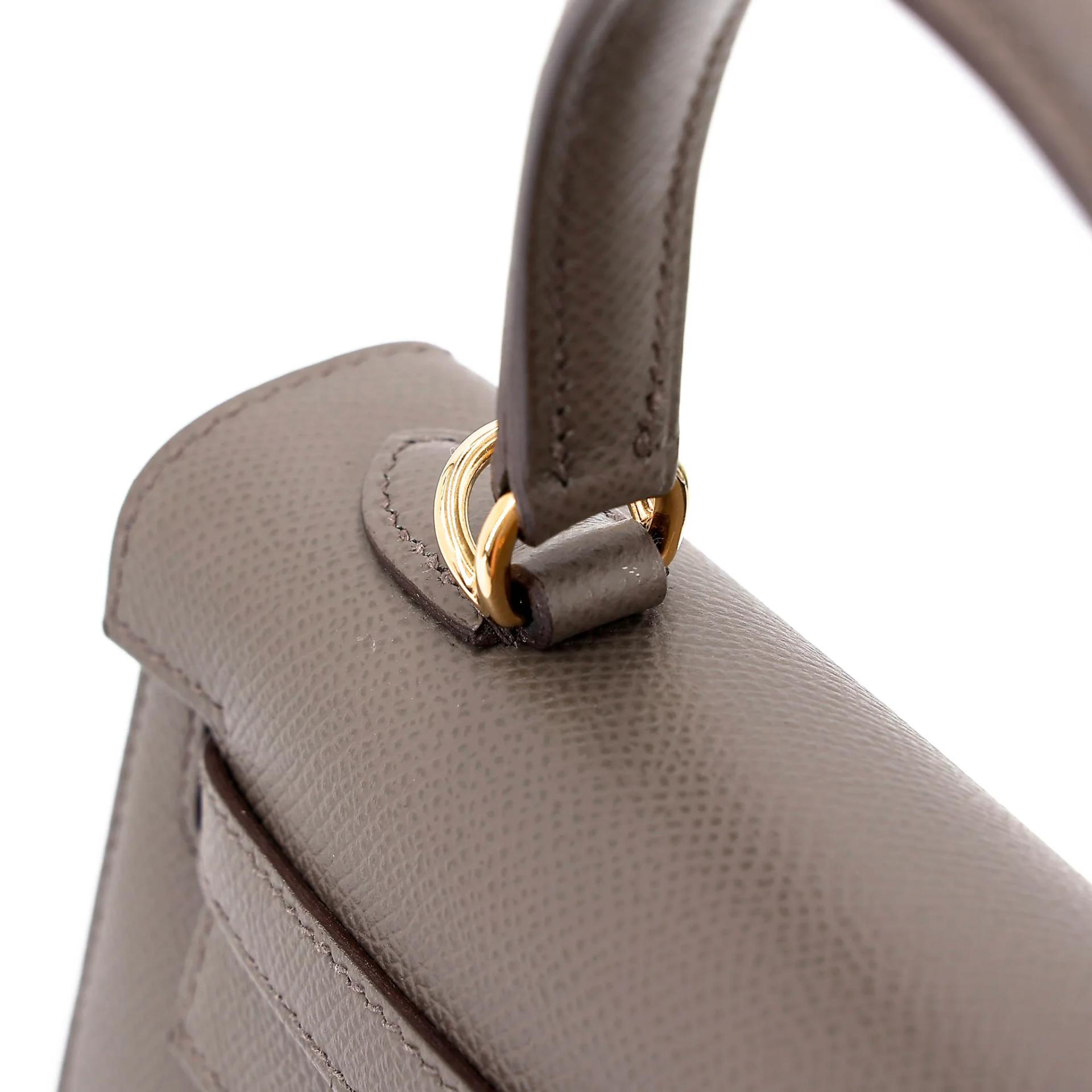A美品 HERMÈS 愛馬仕 Kelly 25 外縫 8F 錫器灰 Etain Epsom牛皮 金扣 Y刻 2020年 - 6