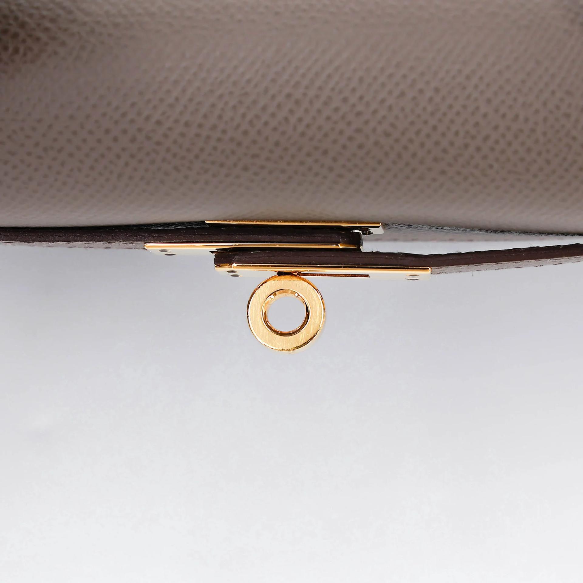 A美品 HERMÈS 愛馬仕 Kelly 25 外縫 8F 錫器灰 Etain Epsom牛皮 金扣 Y刻 2020年 - 18