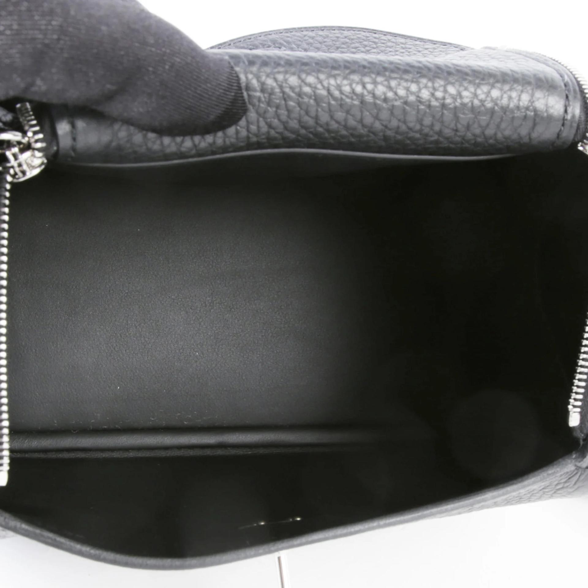 全新 HERMÈS 愛馬仕 Mini Lindy 89 黑色 Noir (Black) Clemence小牛皮 銀扣 G刻 2026年 - 11