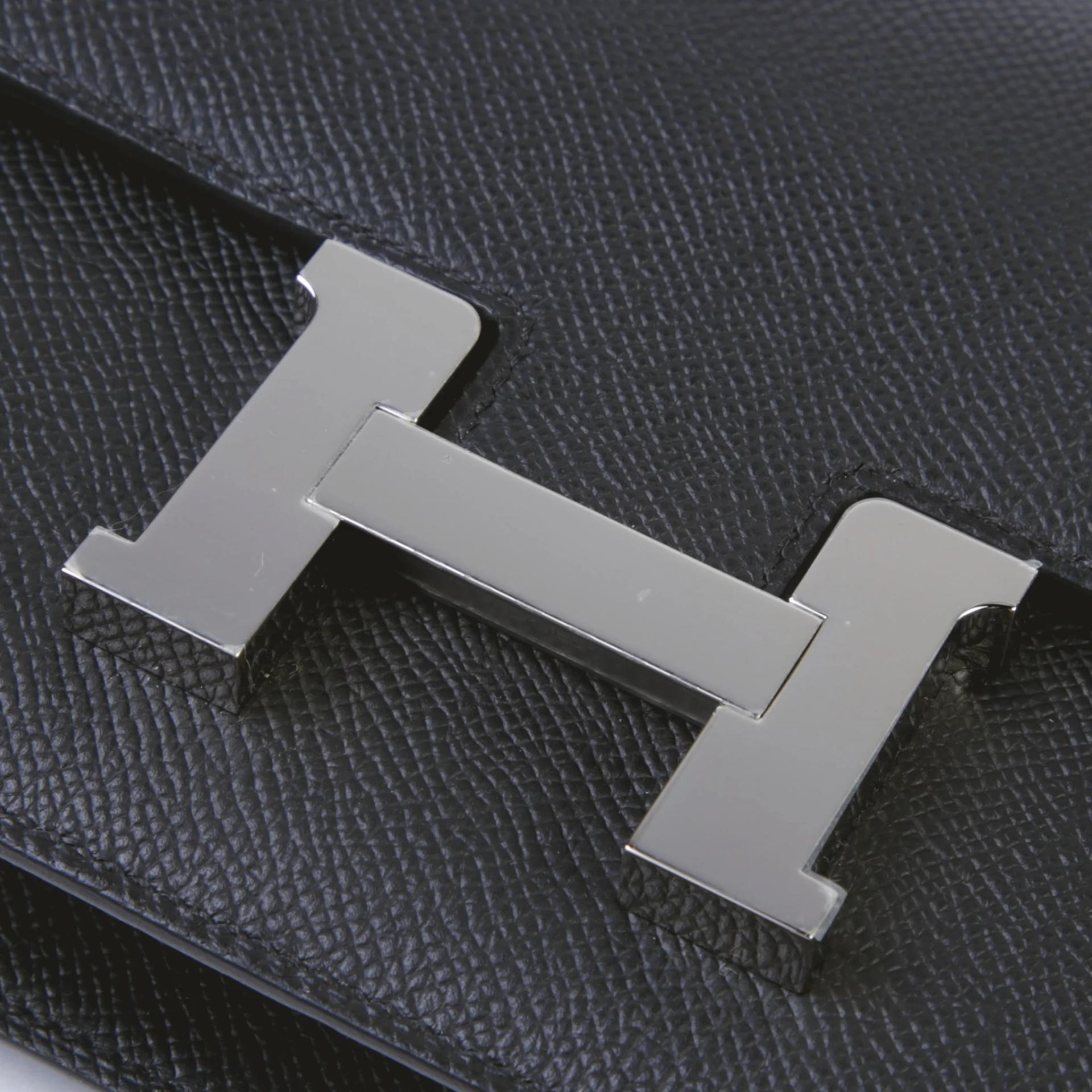 全新 HERMÈS 愛馬仕 Constance 康康 Elan 89 黑色 Noir (Black) Epsom牛皮 銀扣 K刻 2025年 - 8