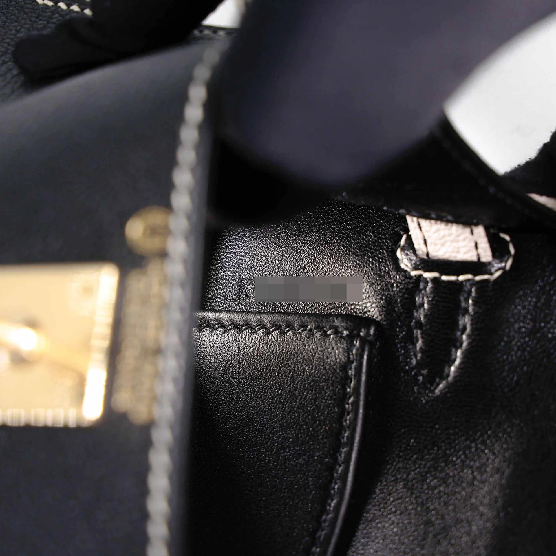 全新 HERMÈS 愛馬仕 馬蹄印定制 Mini Kelly 二代 HSS 89 黑色 Noir (Black) I2 奶油白 Nata Chevre Mysore山羊皮 香檳金扣 K刻 2025年 - 14