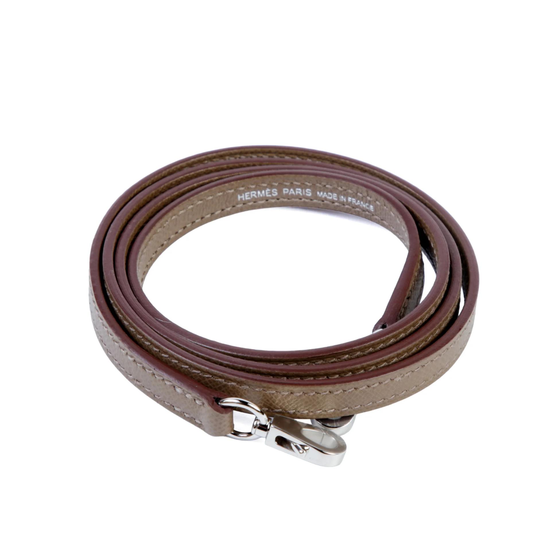 全新 HERMÈS 愛馬仕 Mini Kelly 二代 8L 冰川白 Beton 18 大象灰 Etoupe □ 短吻鱷 霧面 Madame皮 銀扣 K刻 2025年 - 14