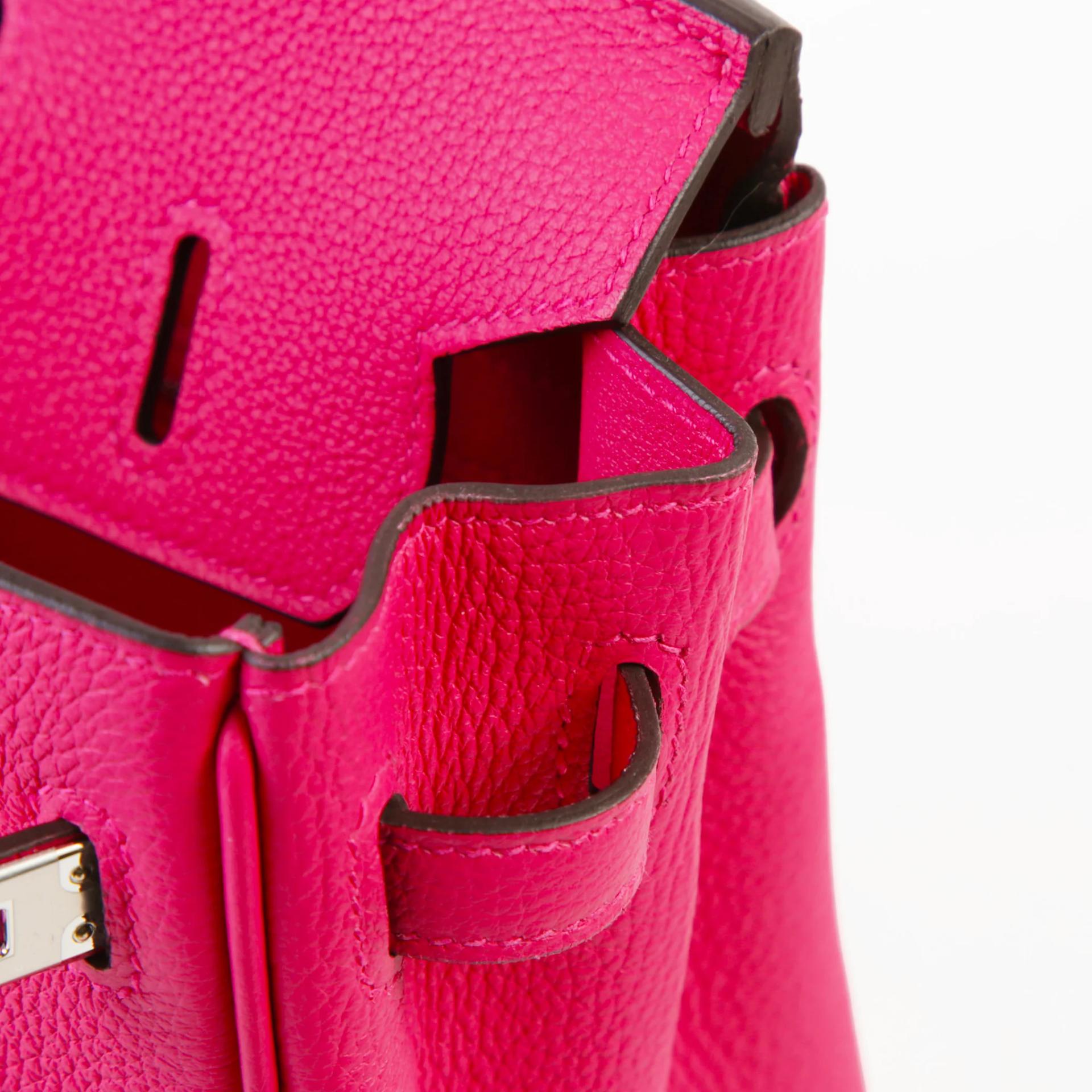 全新 HERMÈS 愛馬仕 Birkin 25 0D 墨西哥粉 Rose Mexico Togo小牛皮 銀扣 G刻 2026年 - 11