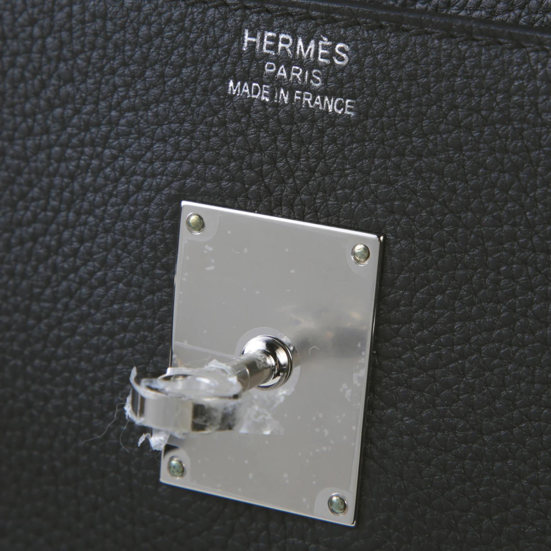 未使用保存品 HERMÈS 愛馬仕 Kelly 42 Maxi 89 黑色 Noir (Black) Togo小牛皮 銀扣 G刻 2026年 - 9