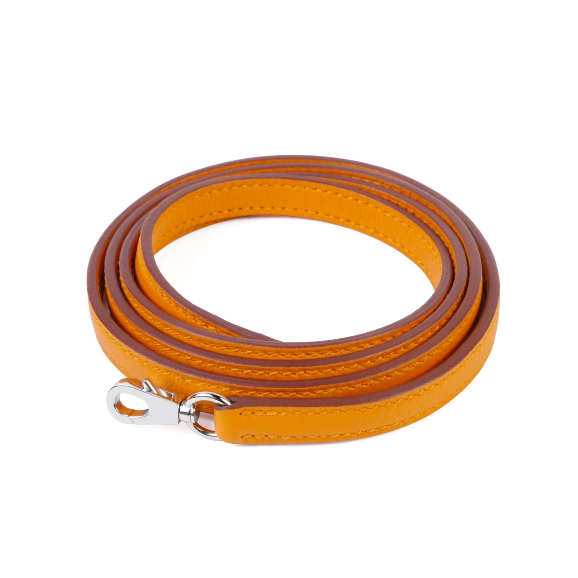 未使用保存品 HERMÈS 愛馬仕 Mini Bolide 1923 I9 杏黃色 Apricot Evercolor皮 銀扣 K刻 2025年 - 12