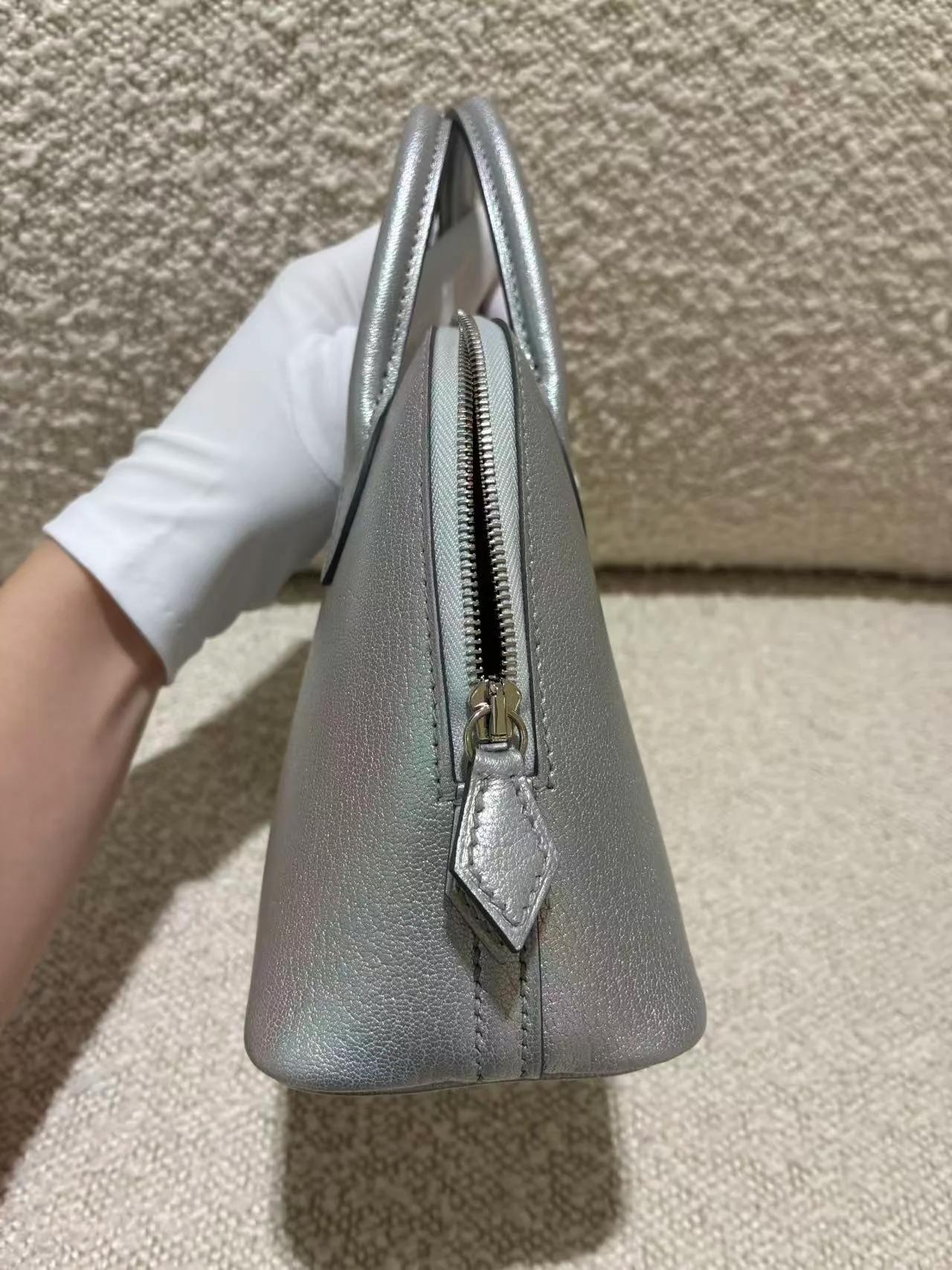 ランク N 新品 HERMÈS エルメス ボリード1923 ミニ アルジャン (05) シェーブルシャムキラ シルバー金具 G刻印 (2026) - 7