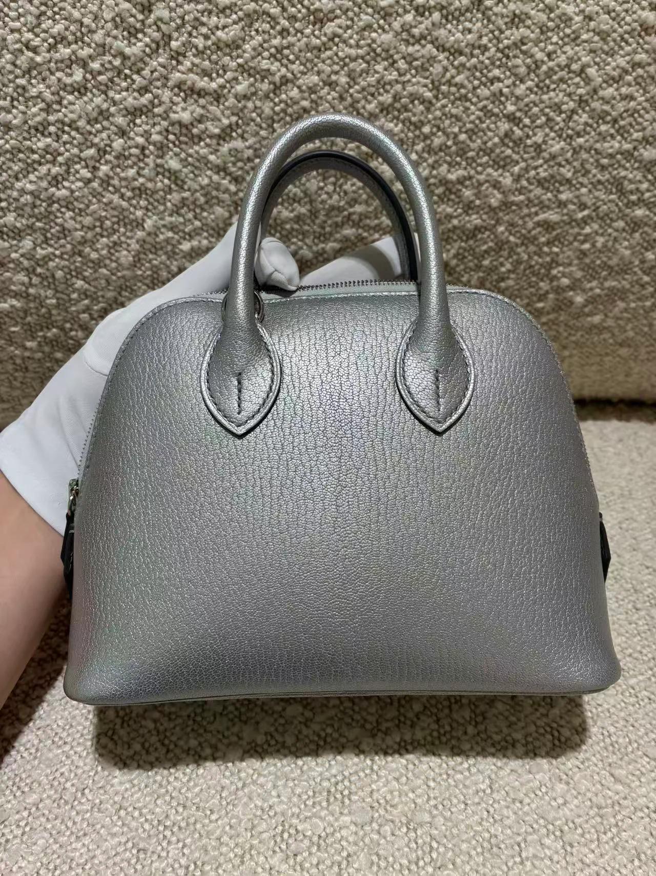 ランク N 新品 HERMÈS エルメス ボリード1923 ミニ アルジャン (05) シェーブルシャムキラ シルバー金具 G刻印 (2026) - 4