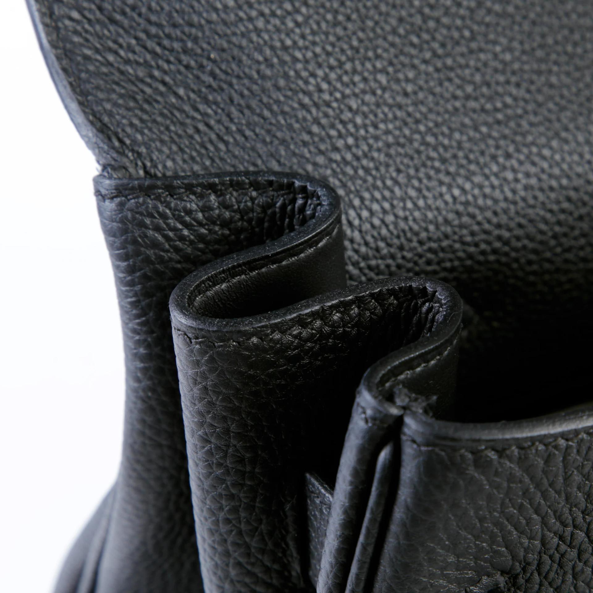 未使用保存品 HERMÈS 愛馬仕 Kelly 42 Maxi 89 黑色 Noir (Black) Togo小牛皮 銀扣 G刻 2026年 - 12