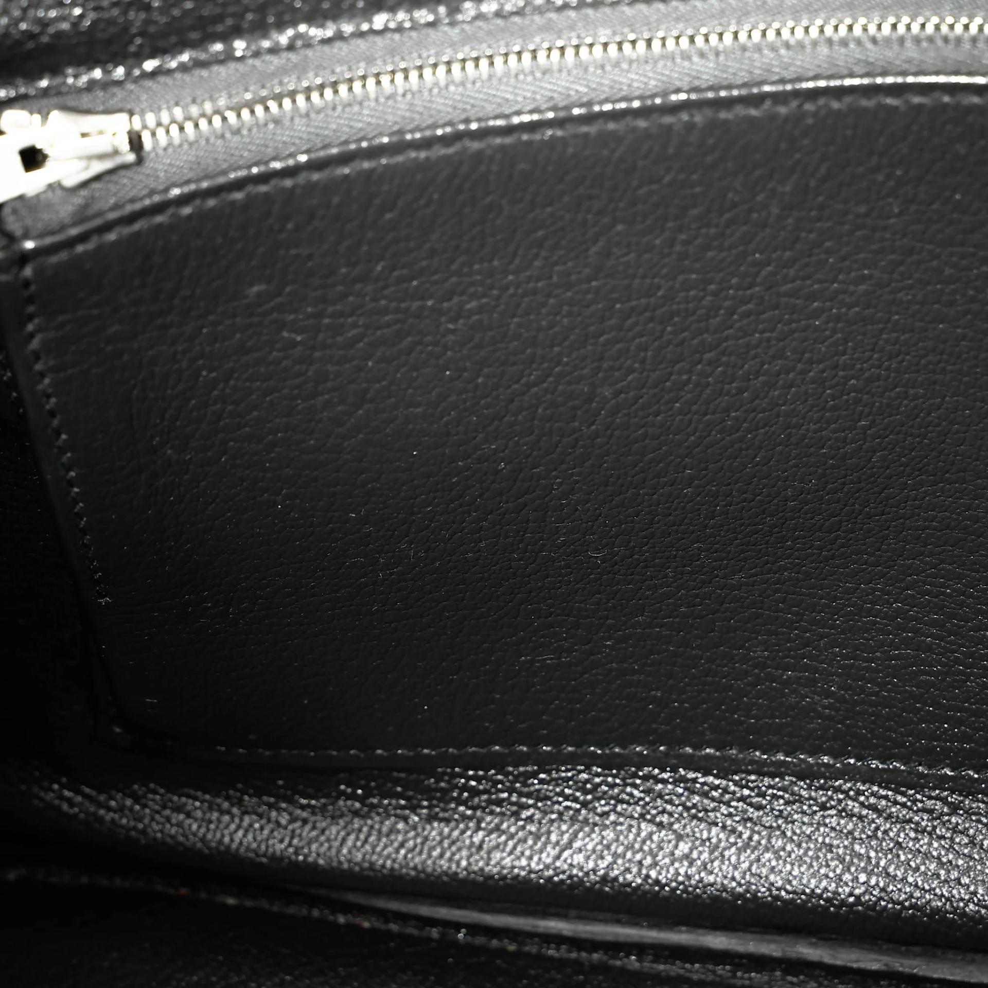 Very Good ( Rank A) HERMÈS Birkin 30 Plomb (8P) Clemence Palladium hardware Square R (2014) - 30