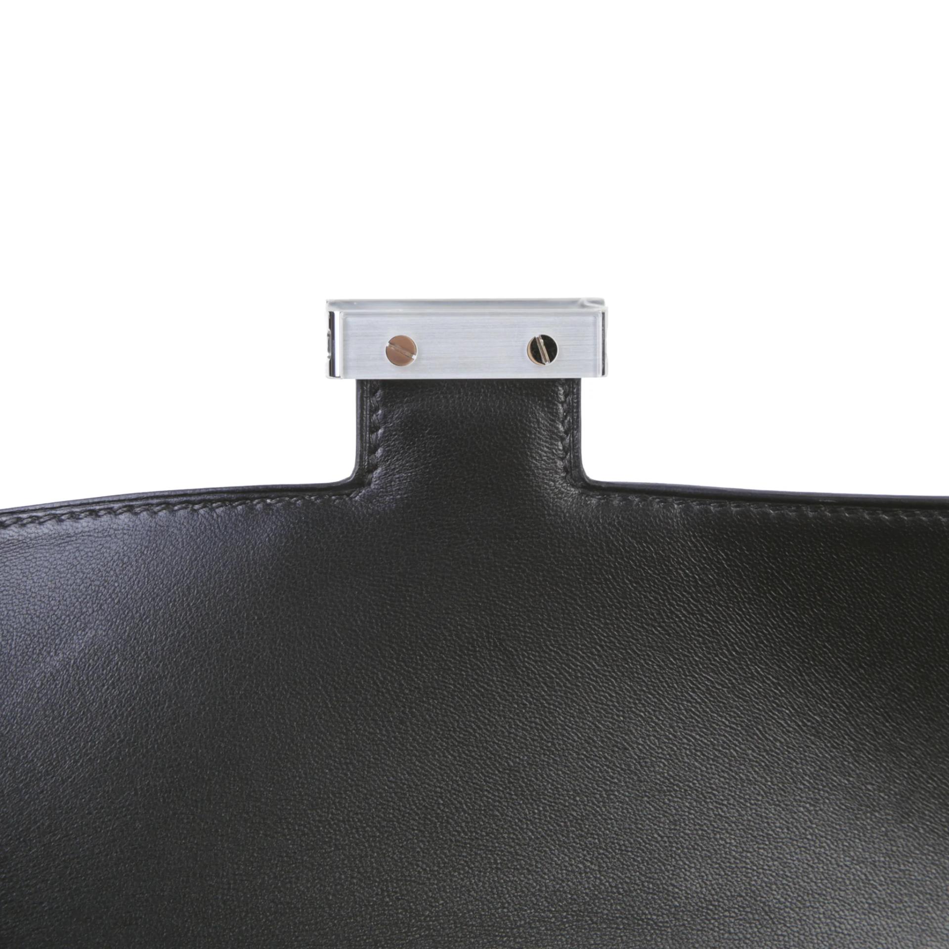 全新 HERMÈS 愛馬仕 Constance 康康 Elan 89 黑色 Noir (Black) Epsom牛皮 銀扣 K刻 2025年 - 9