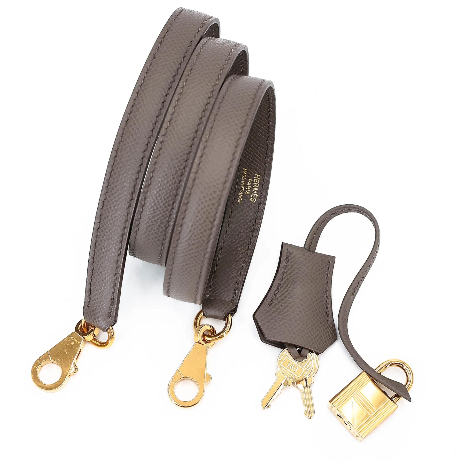 A美品 HERMÈS 愛馬仕 Kelly 25 外縫 8F 錫器灰 Etain Epsom牛皮 金扣 Y刻 2020年 - 33