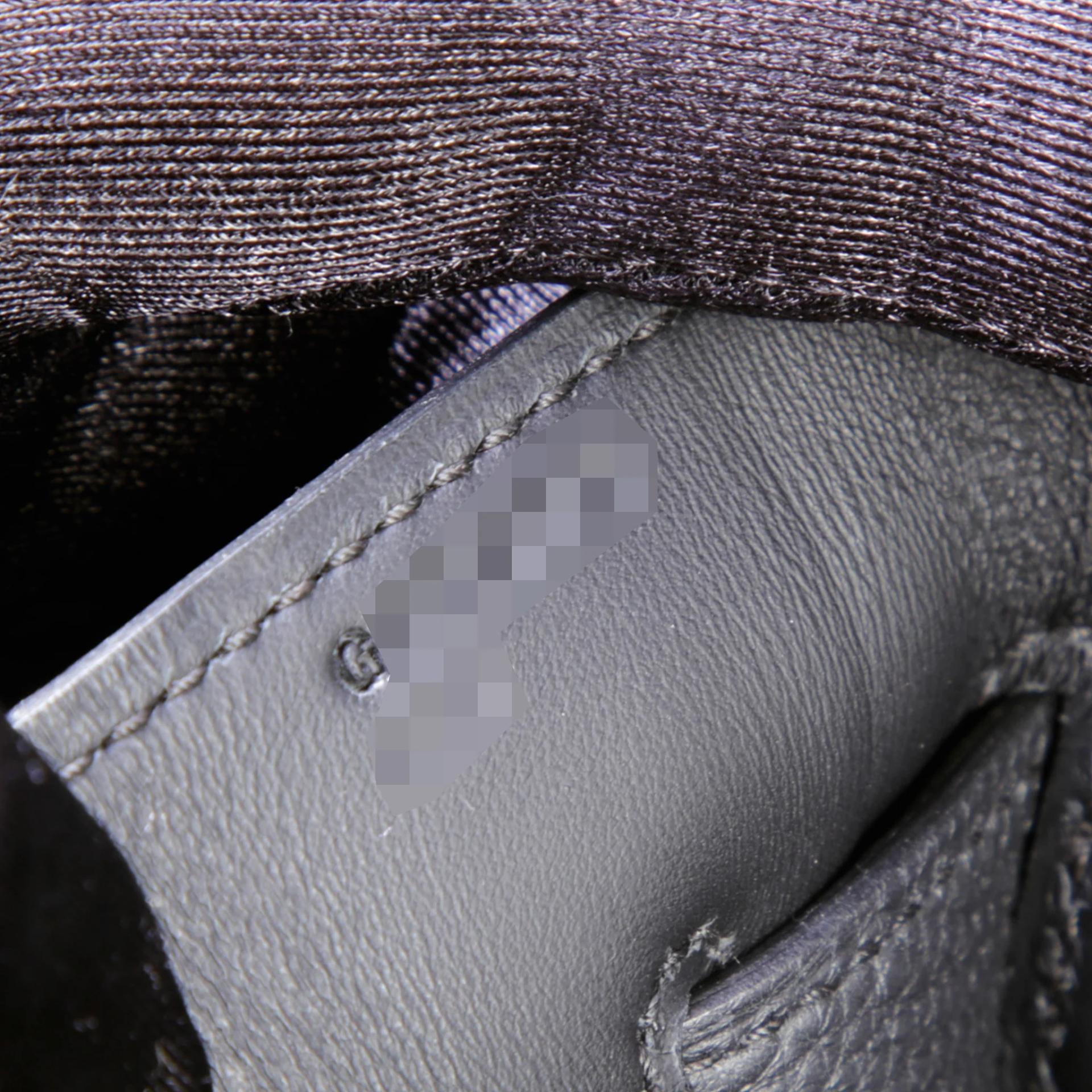 未使用保存品 HERMÈS 愛馬仕 Kelly 42 Maxi 89 黑色 Noir (Black) Togo小牛皮 銀扣 G刻 2026年 - 13