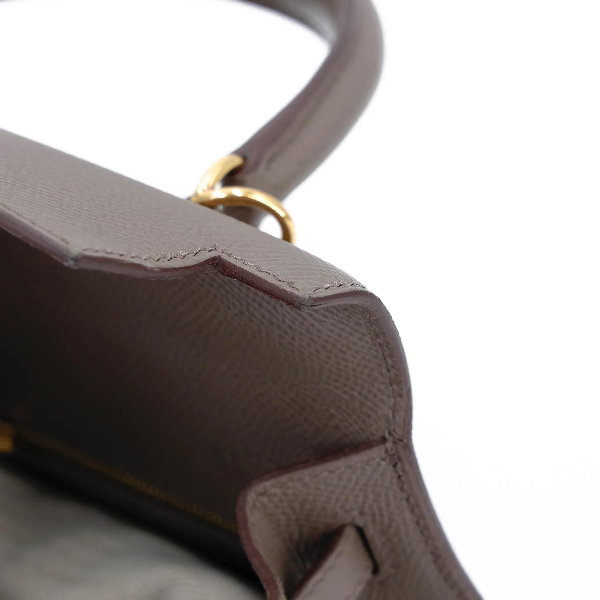A美品 HERMÈS 愛馬仕 Kelly 25 外縫 8F 錫器灰 Etain Epsom牛皮 金扣 Y刻 2020年 - 23