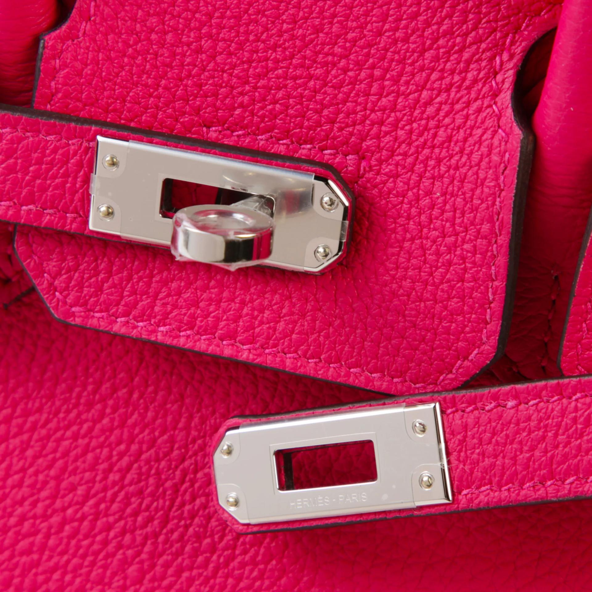 全新 HERMÈS 愛馬仕 Birkin 25 0D 墨西哥粉 Rose Mexico Togo小牛皮 銀扣 G刻 2026年 - 8