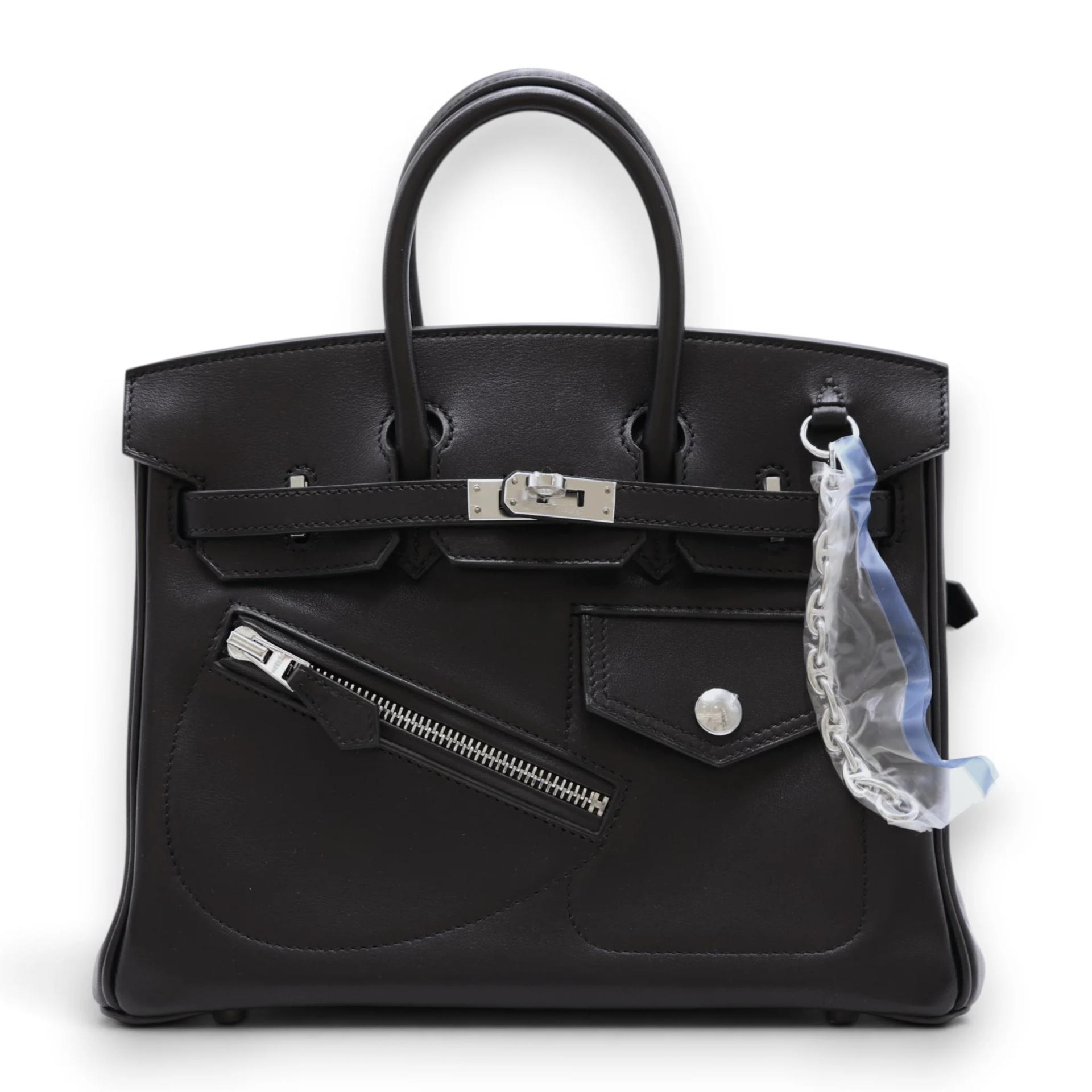 ランク NS 未使用品 HERMÈS エルメス 限定品 バーキンロック25 ブラック (89) ヴォリュプト シルバー金具 W刻印 (2024) - 1