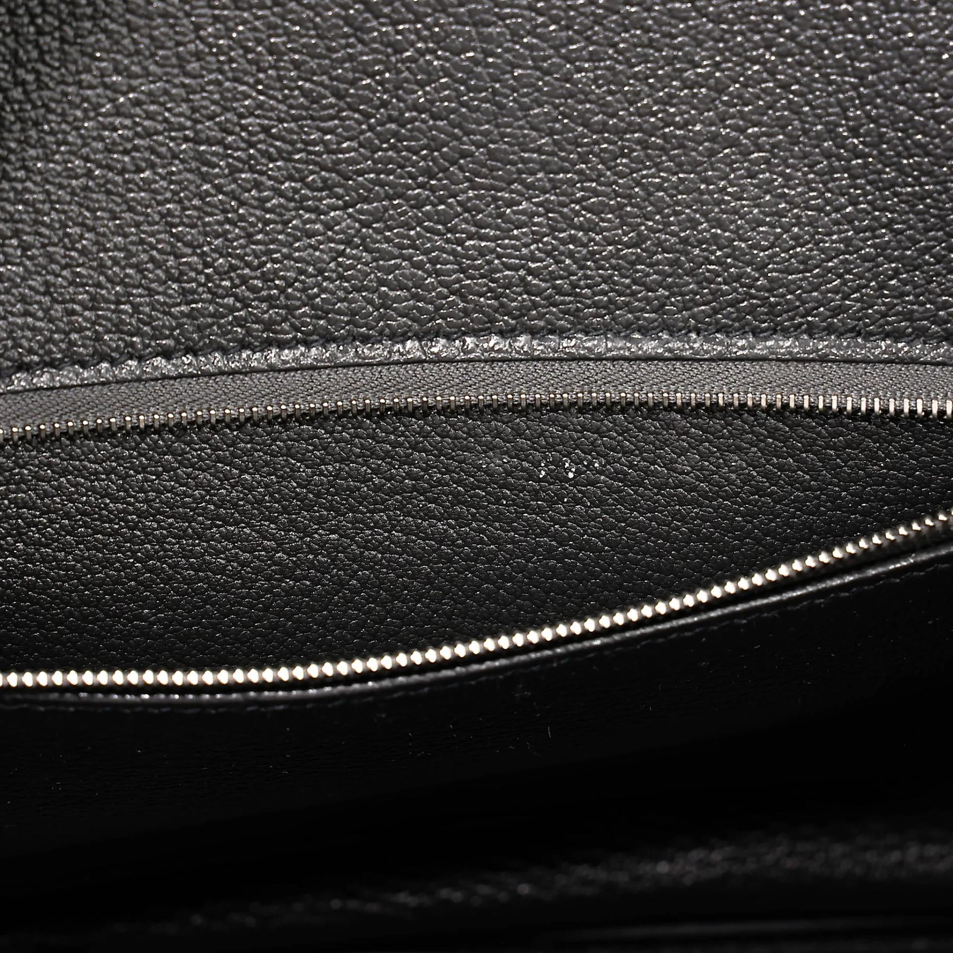 Very Good ( Rank A) HERMÈS Birkin 30 Plomb (8P) Clemence Palladium hardware Square R (2014) - 29