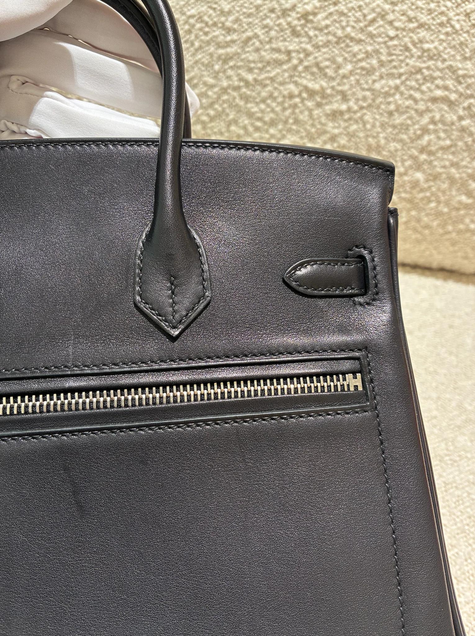 ランク NS 未使用品 HERMÈS エルメス 限定品 バーキンロック25 ブラック (89) ヴォリュプト シルバー金具 W刻印 (2024) - 11