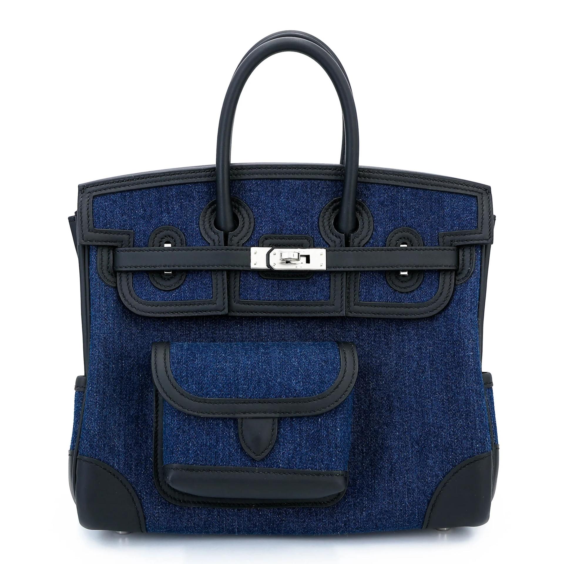 Birkin Cargo 25 Denim Noir (89)