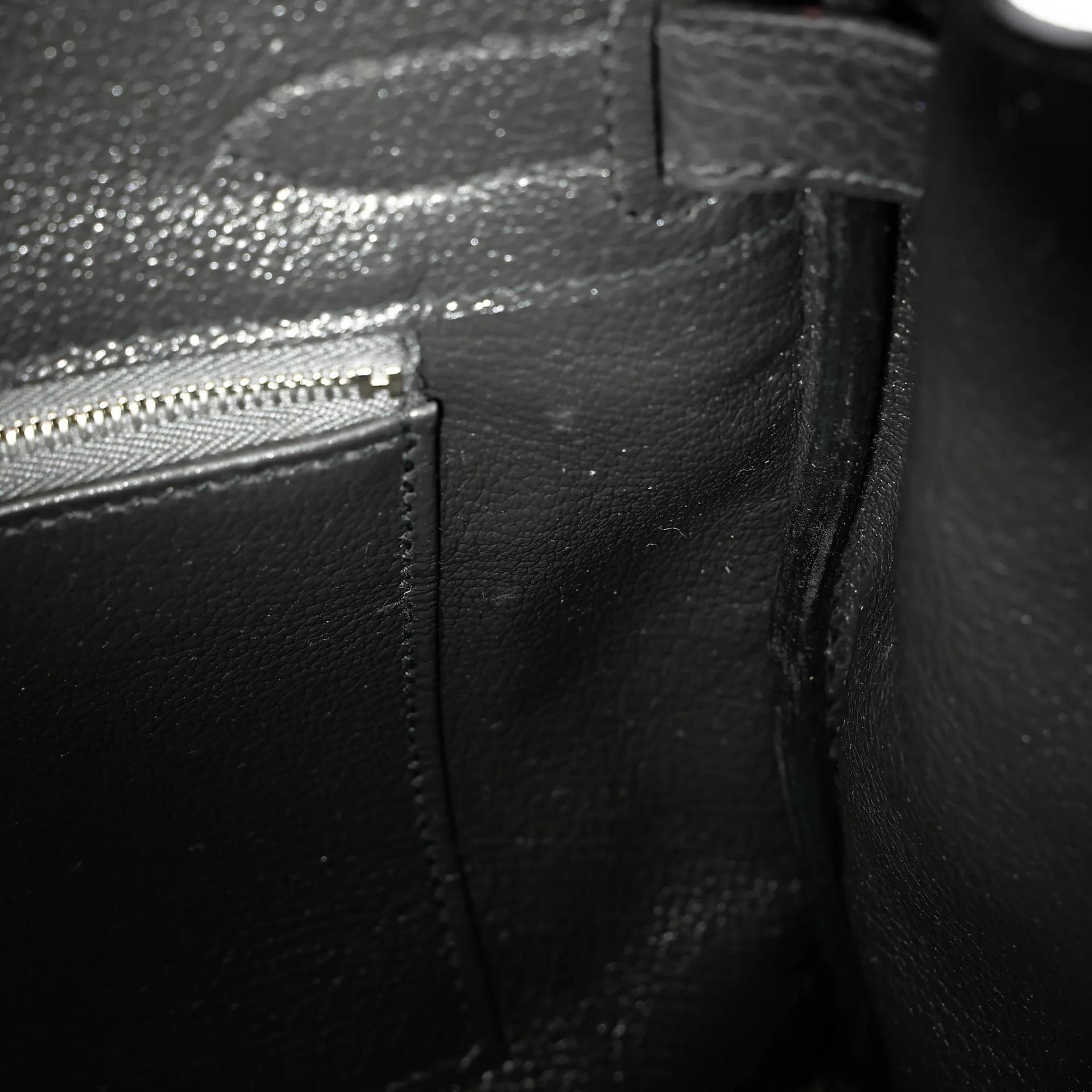 Very Good ( Rank A) HERMÈS Birkin 30 Plomb (8P) Clemence Palladium hardware Square R (2014) - 31