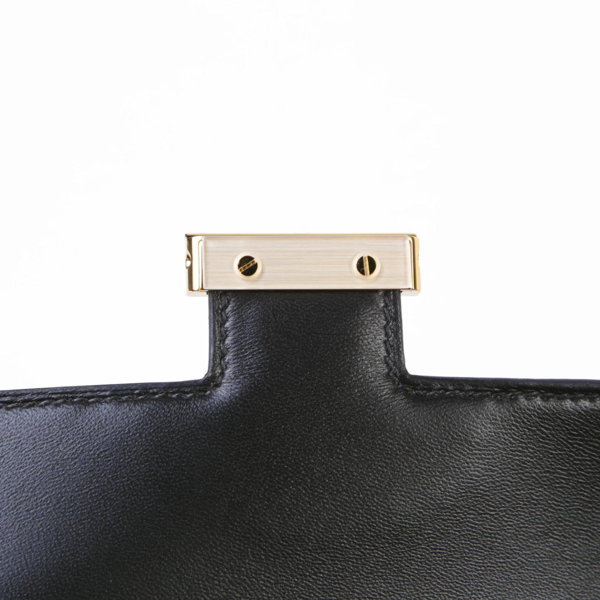 全新 HERMÈS 愛馬仕 Constance 康康 Elan 89 黑色 Noir (Black) Epsom牛皮 金扣 G刻 2026年 - 9
