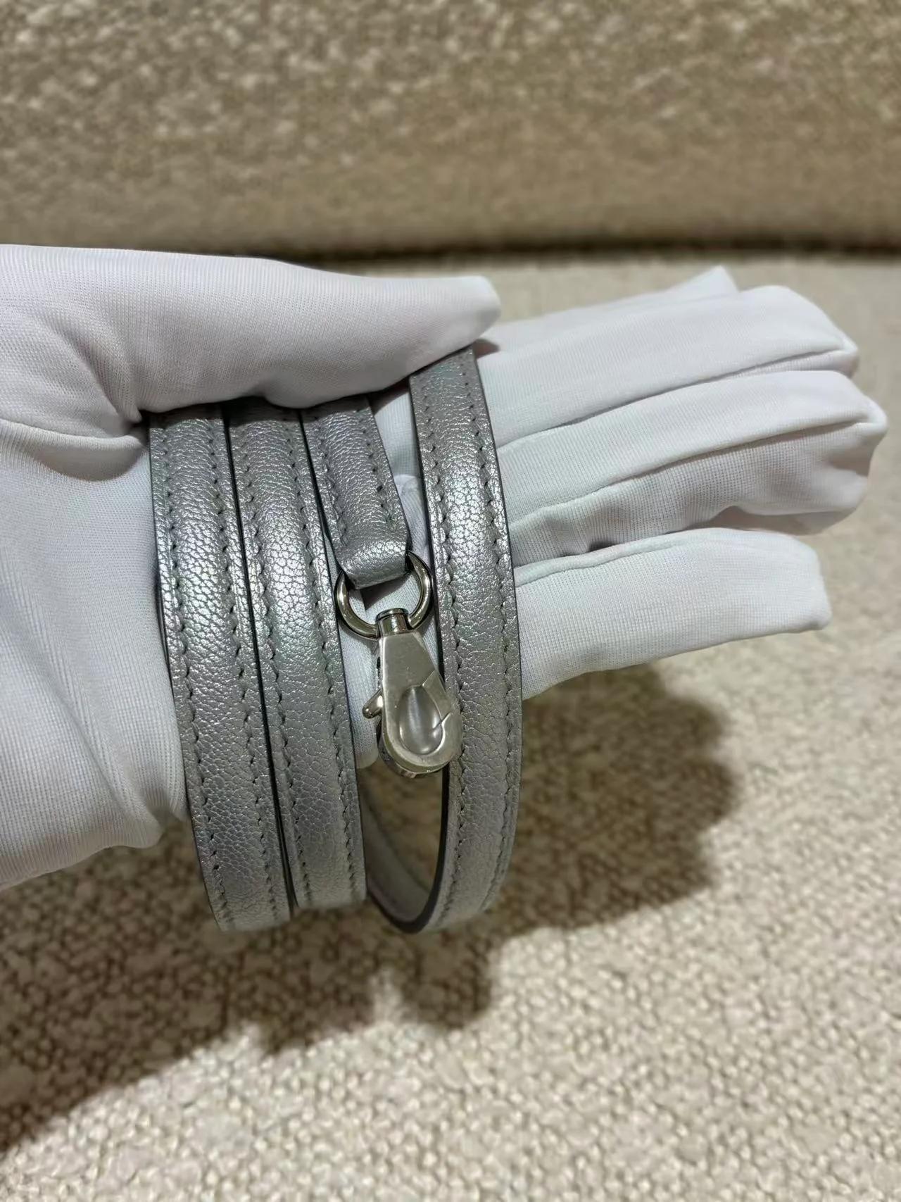 ランク N 新品 HERMÈS エルメス ボリード1923 ミニ アルジャン (05) シェーブルシャムキラ シルバー金具 G刻印 (2026) - 16