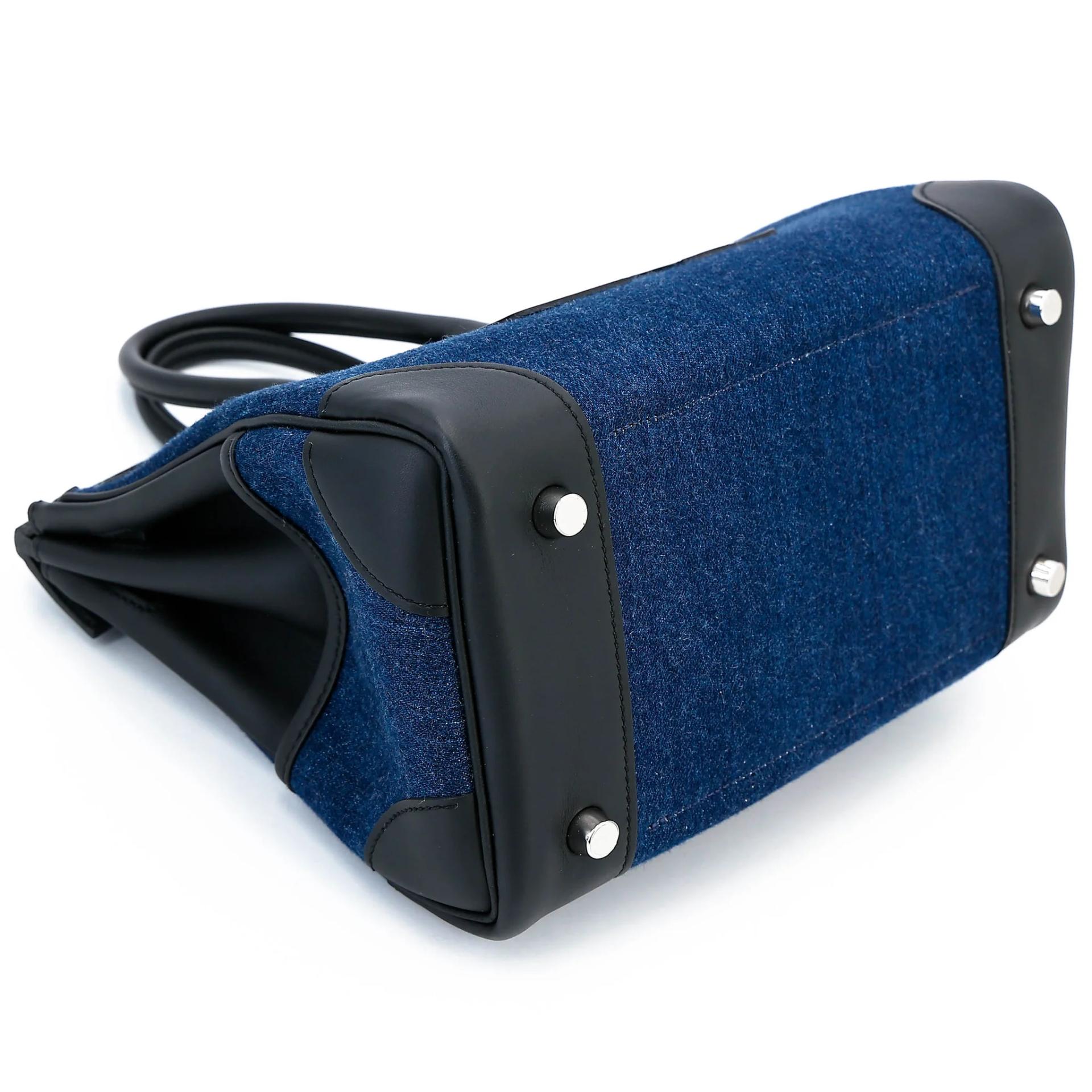 Brand New ( Rank N ) HERMÈS Limited Edition Birkin Cargo 25 Denim Noir (89) Denim Swift Palladium hardware G (2026) - 7
