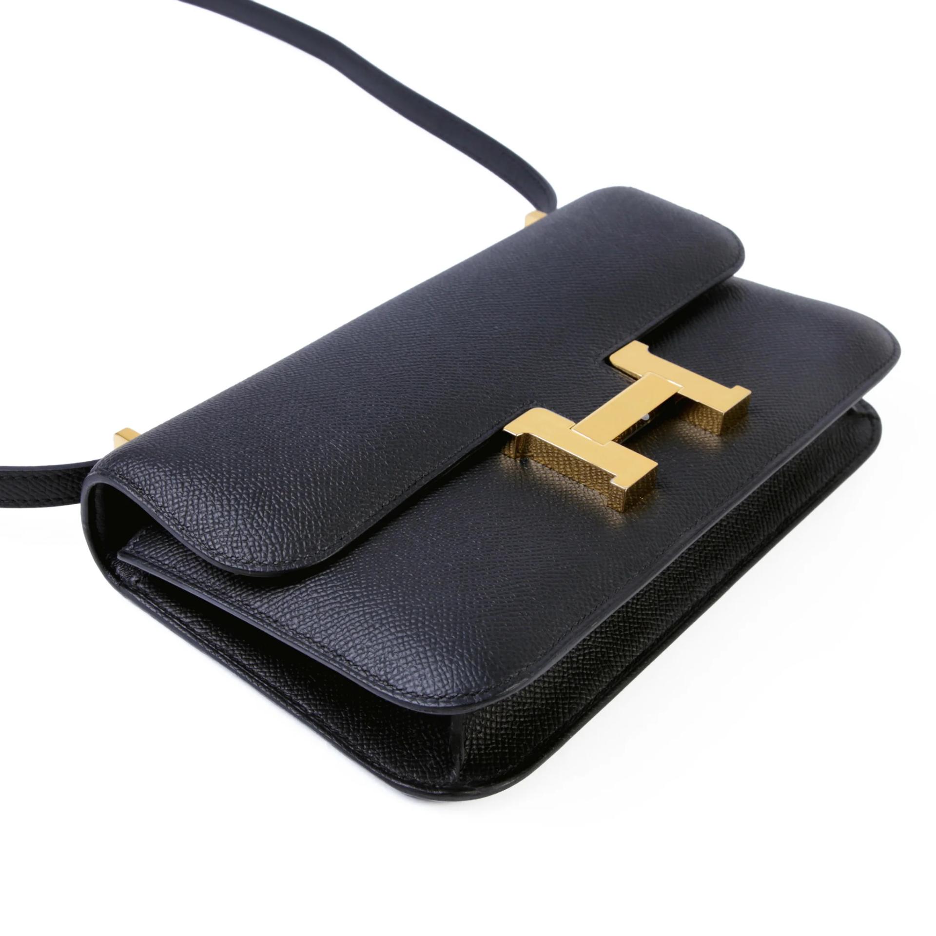 全新 HERMÈS 愛馬仕 Constance 康康 Elan 89 黑色 Noir (Black) Epsom牛皮 金扣 G刻 2026年 - 4