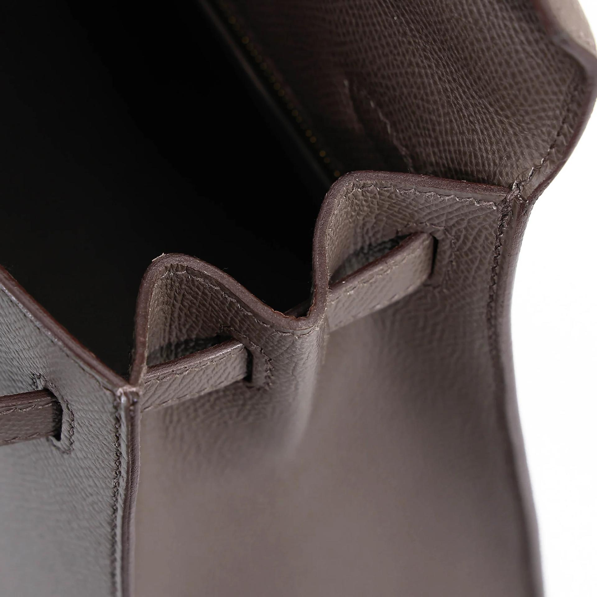 A美品 HERMÈS 愛馬仕 Kelly 25 外縫 8F 錫器灰 Etain Epsom牛皮 金扣 Y刻 2020年 - 30