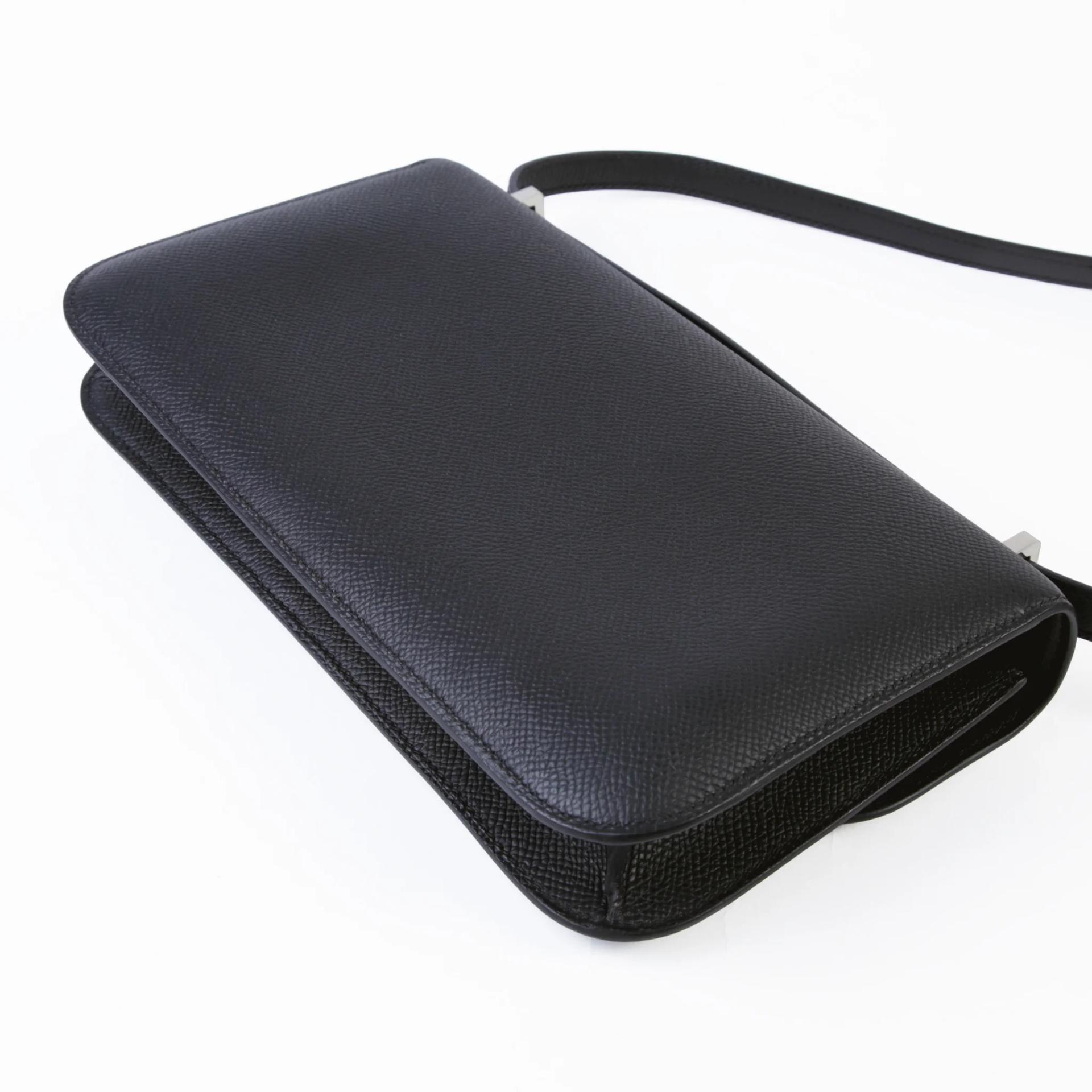全新 HERMÈS 愛馬仕 Constance 康康 Elan 89 黑色 Noir (Black) Epsom牛皮 銀扣 K刻 2025年 - 7