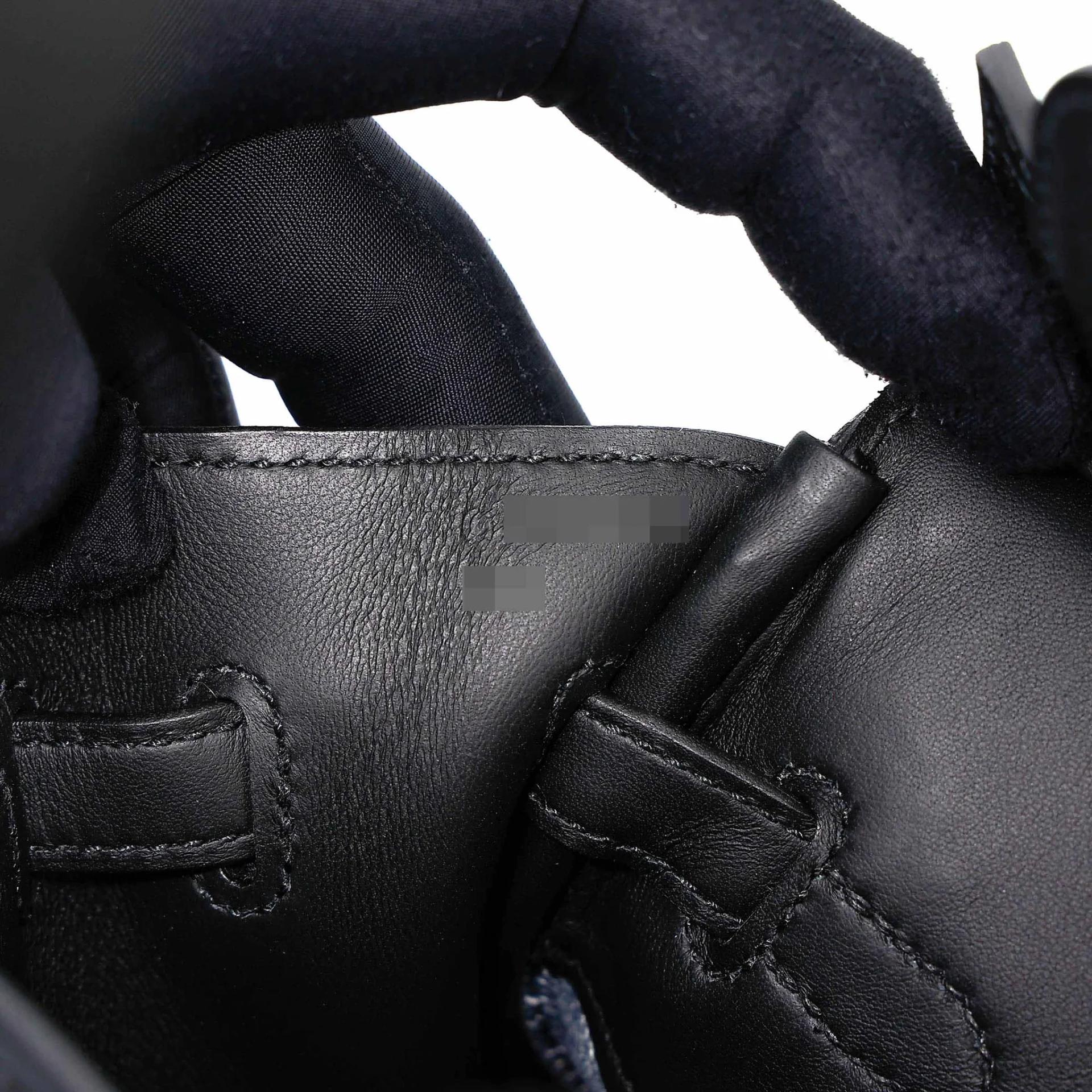 Brand New ( Rank N ) HERMÈS Limited Edition Birkin Cargo 25 Denim Noir (89) Denim Swift Palladium hardware G (2026) - 17