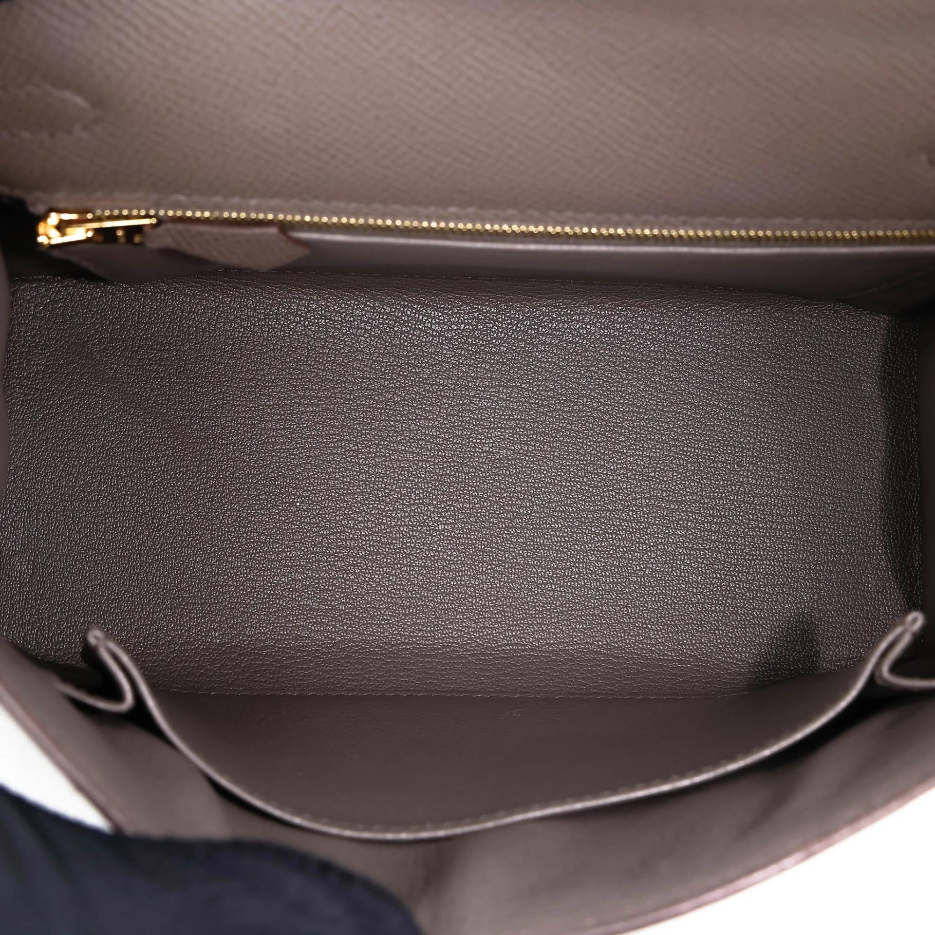 A美品 HERMÈS 愛馬仕 Kelly 25 外縫 8F 錫器灰 Etain Epsom牛皮 金扣 Y刻 2020年 - 32
