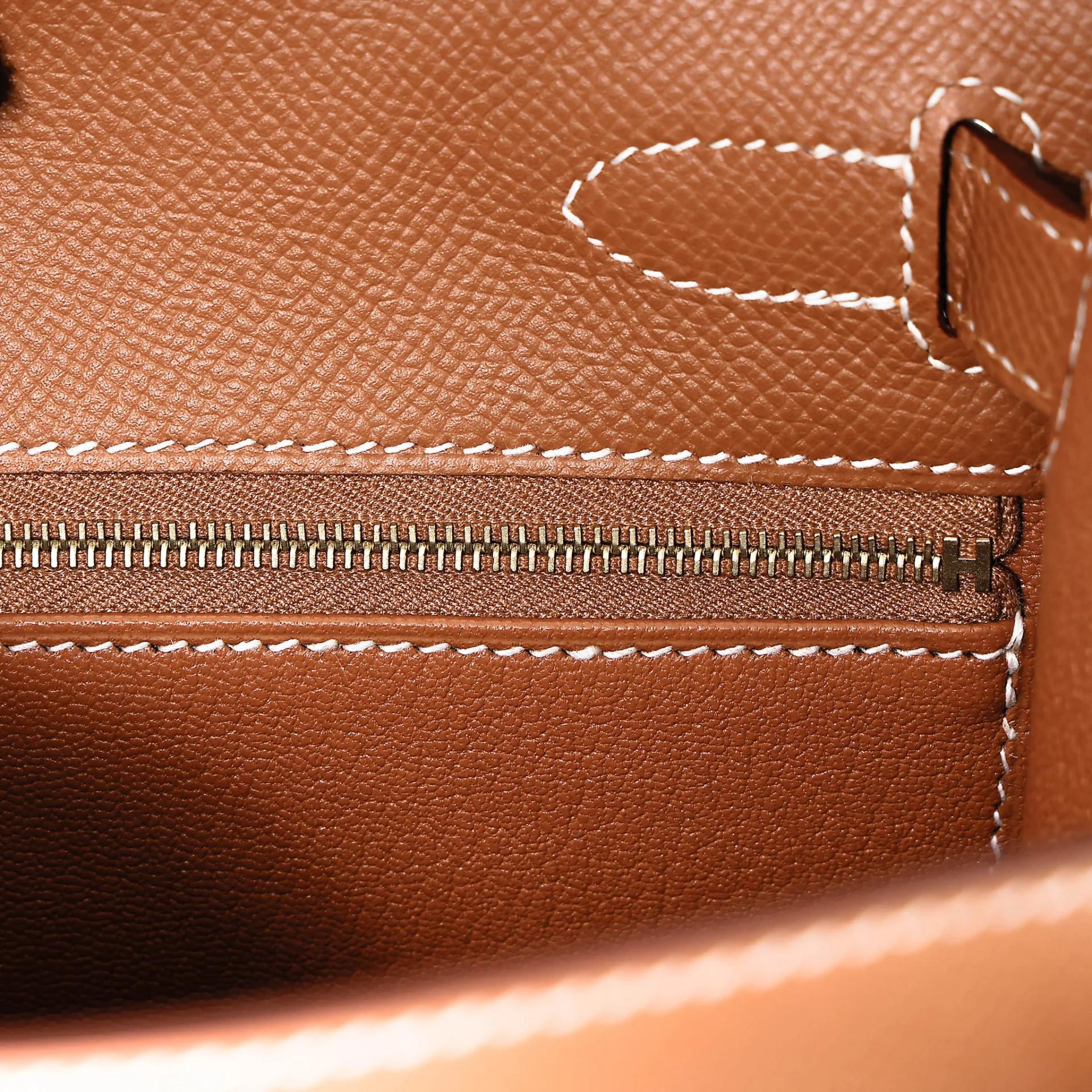 未使用保存品 HERMÈS 愛馬仕 Kelly 28 外縫 37 金棕色 Gold Epsom牛皮 金扣 Y刻 2020年 - 19