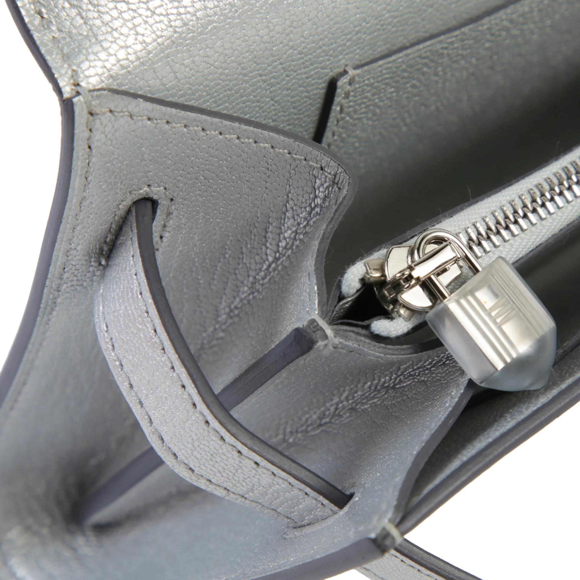全新 HERMÈS 愛馬仕 Kelly To Go 錢包 05 銀色 Argent Chamkila皮 銀扣 K刻 2025年 - 12