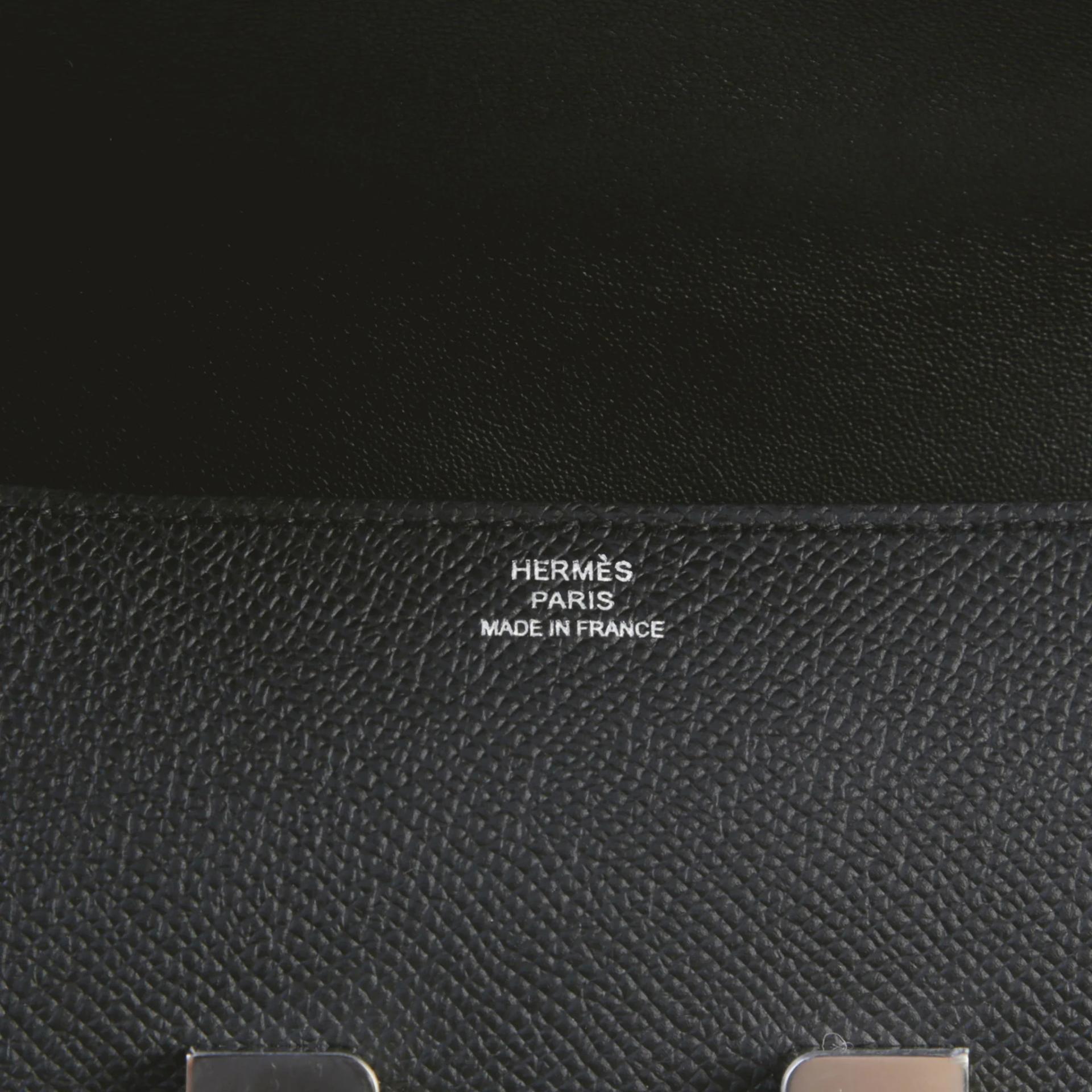 全新 HERMÈS 愛馬仕 Constance 康康 Elan 89 黑色 Noir (Black) Epsom牛皮 銀扣 K刻 2025年 - 10