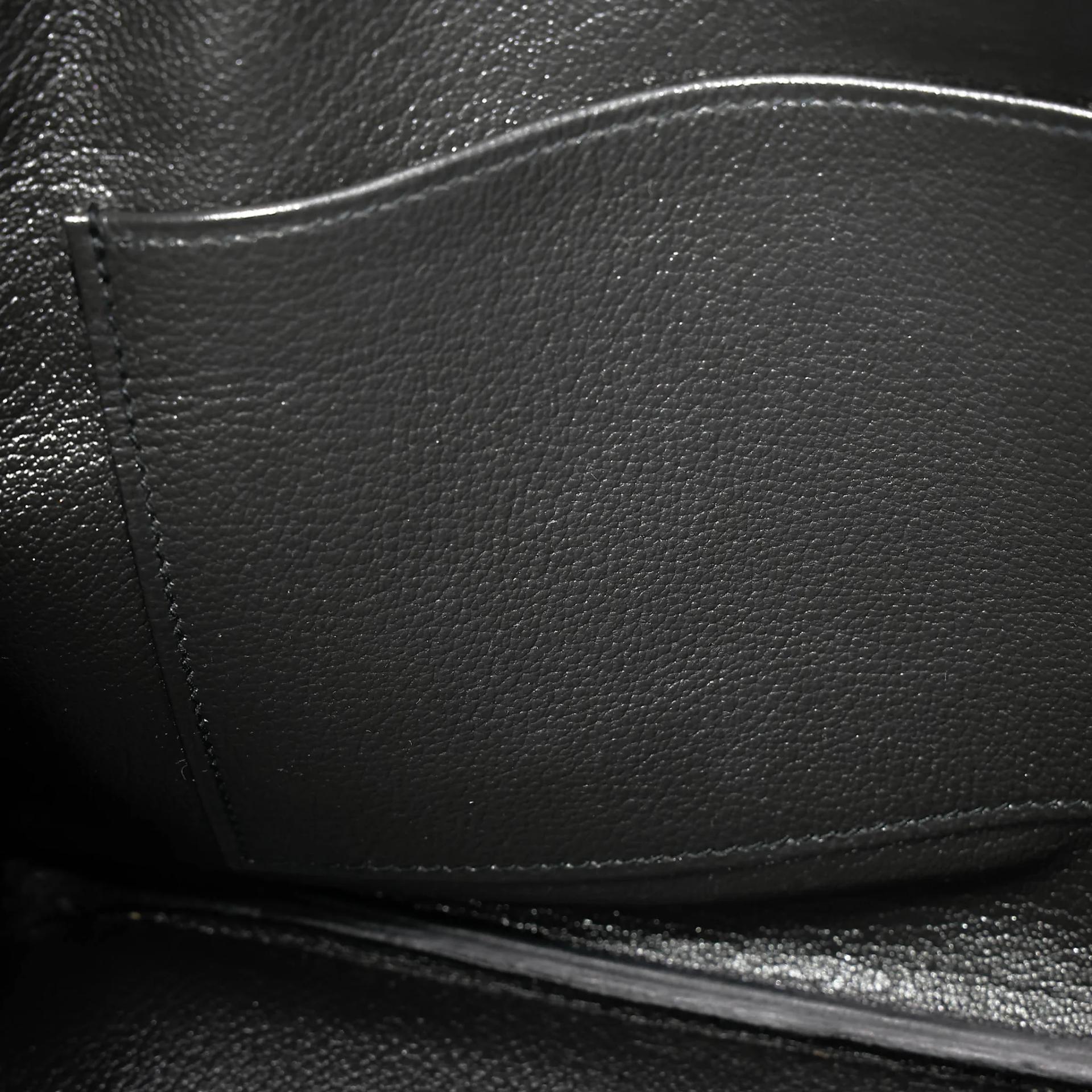 Very Good ( Rank A) HERMÈS Birkin 30 Plomb (8P) Clemence Palladium hardware Square R (2014) - 37