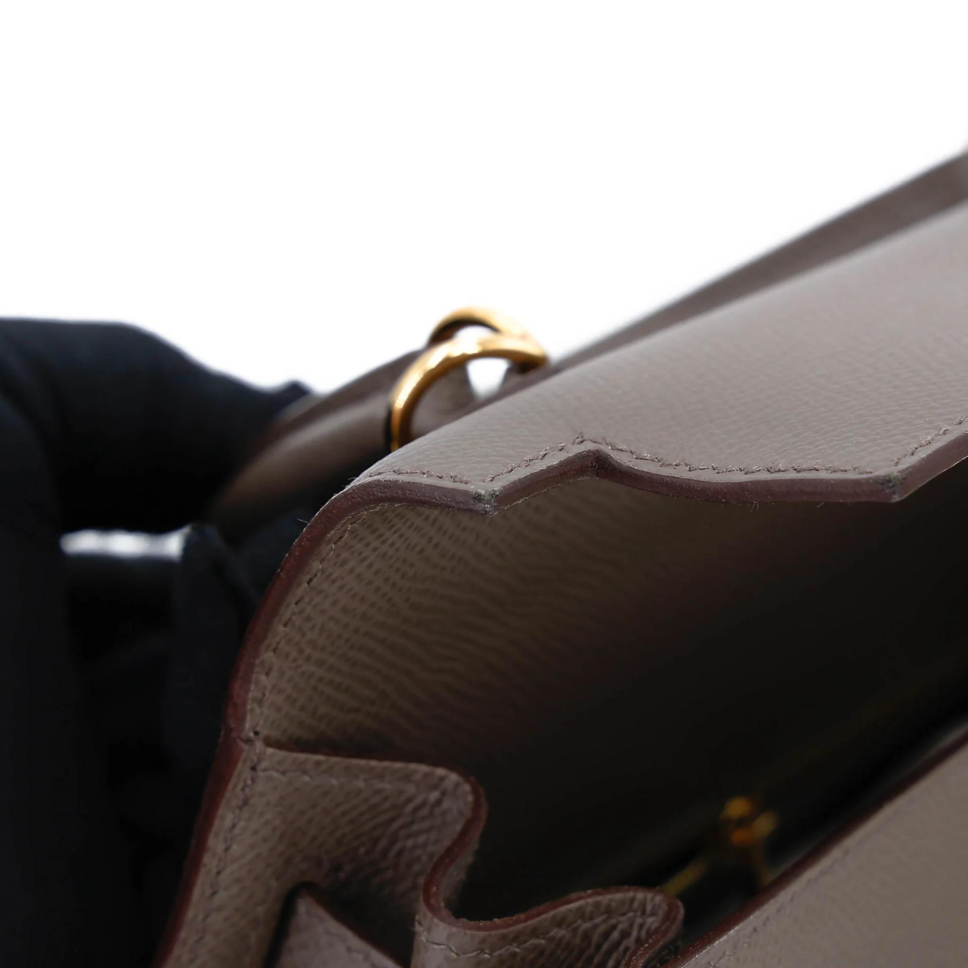 A美品 HERMÈS 愛馬仕 Kelly 25 外縫 8F 錫器灰 Etain Epsom牛皮 金扣 Y刻 2020年 - 25
