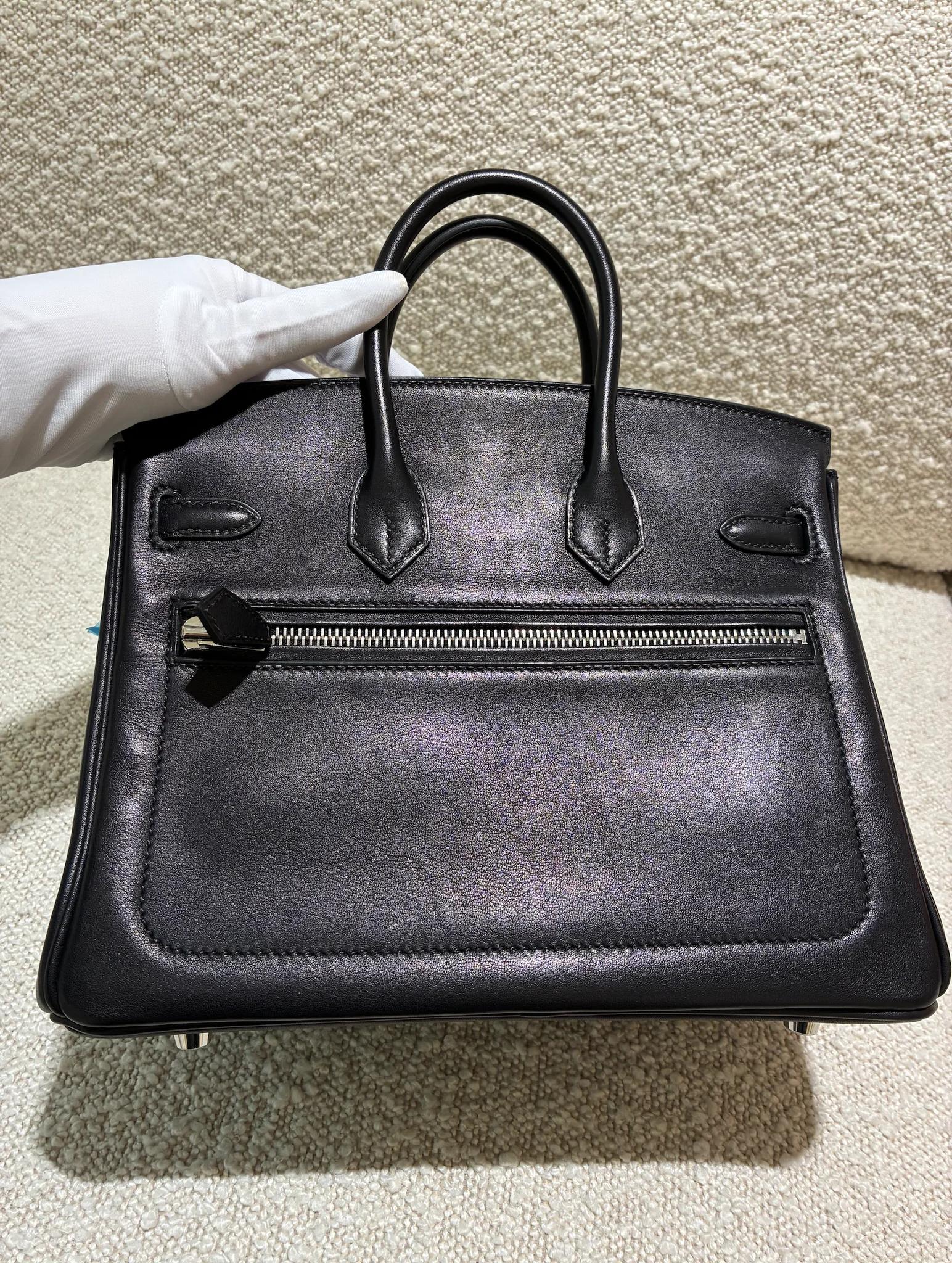 ランク NS 未使用品 HERMÈS エルメス 限定品 バーキンロック25 ブラック (89) ヴォリュプト シルバー金具 W刻印 (2024) - 9