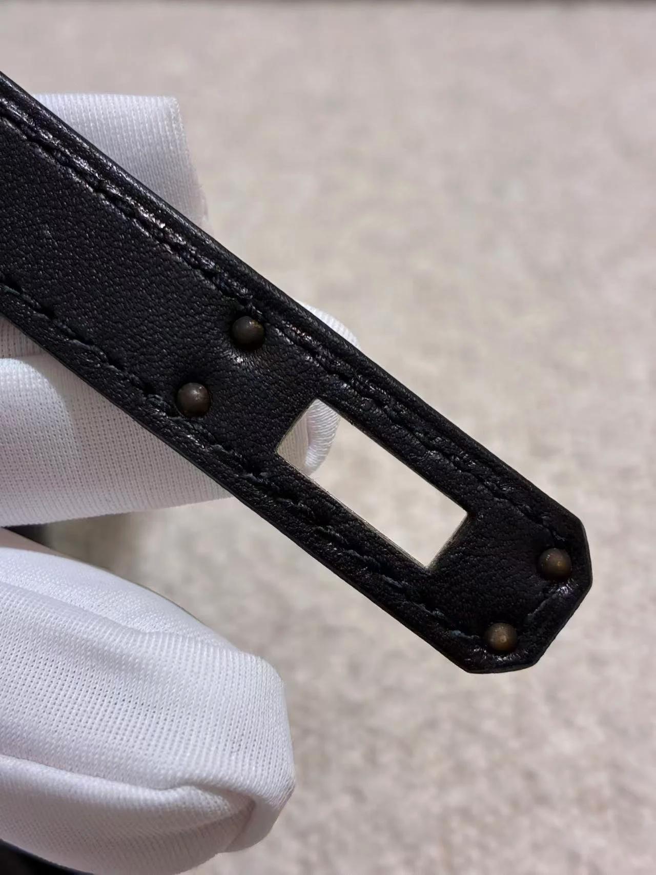 ランク NS 未使用品 HERMÈS エルメス 限定品 バーキンロック25 ブラック (89) ヴォリュプト シルバー金具 W刻印 (2024) - 25