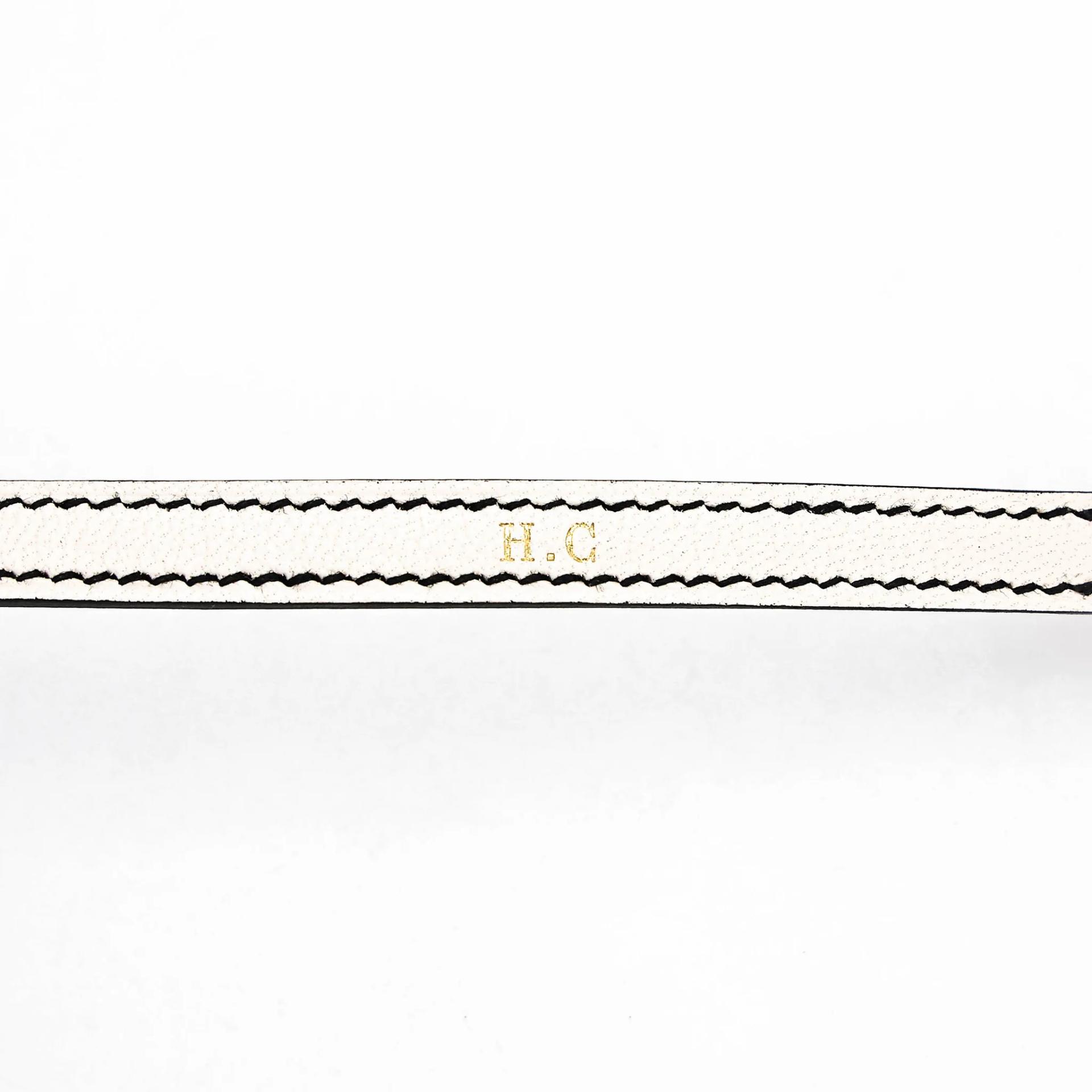 全新 HERMÈS 愛馬仕 馬蹄印定制 Mini Kelly 二代 HSS 89 黑色 Noir (Black) I2 奶油白 Nata Chevre Mysore山羊皮 香檳金扣 K刻 2025年 - 19