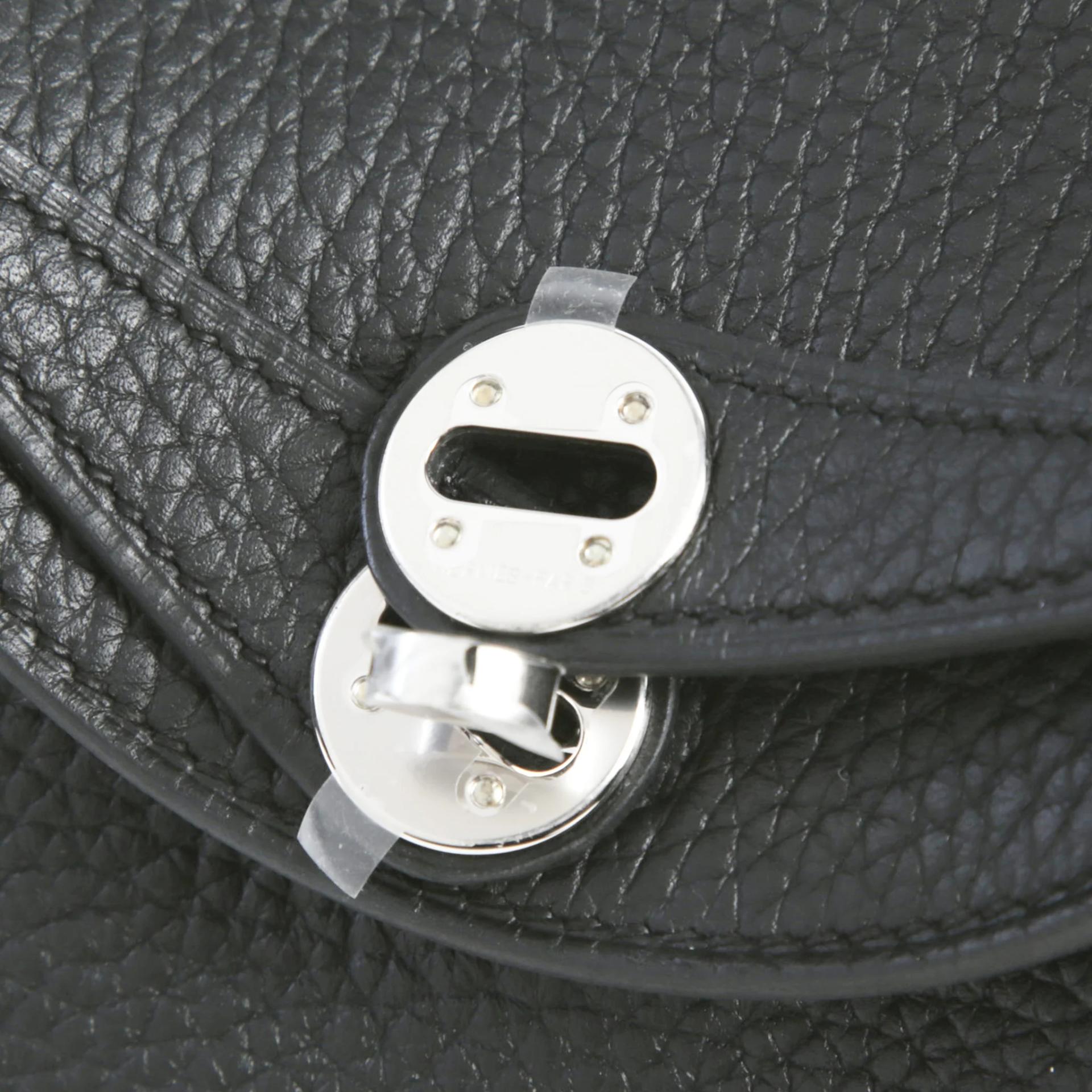 全新 HERMÈS 愛馬仕 Mini Lindy 89 黑色 Noir (Black) Clemence小牛皮 銀扣 G刻 2026年 - 8