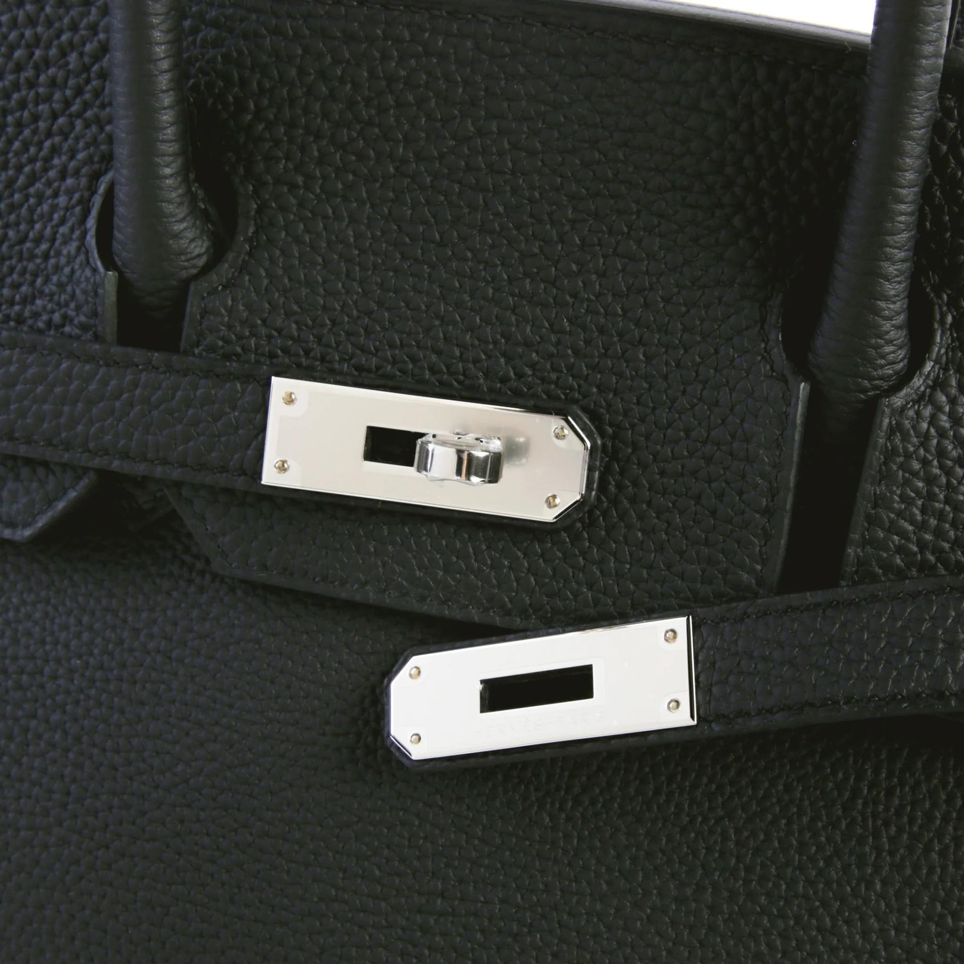 Brand New ( Rank N ) HERMÈS Birkin 30 Noir (89) Togo Palladium hardware G (2026) - 8
