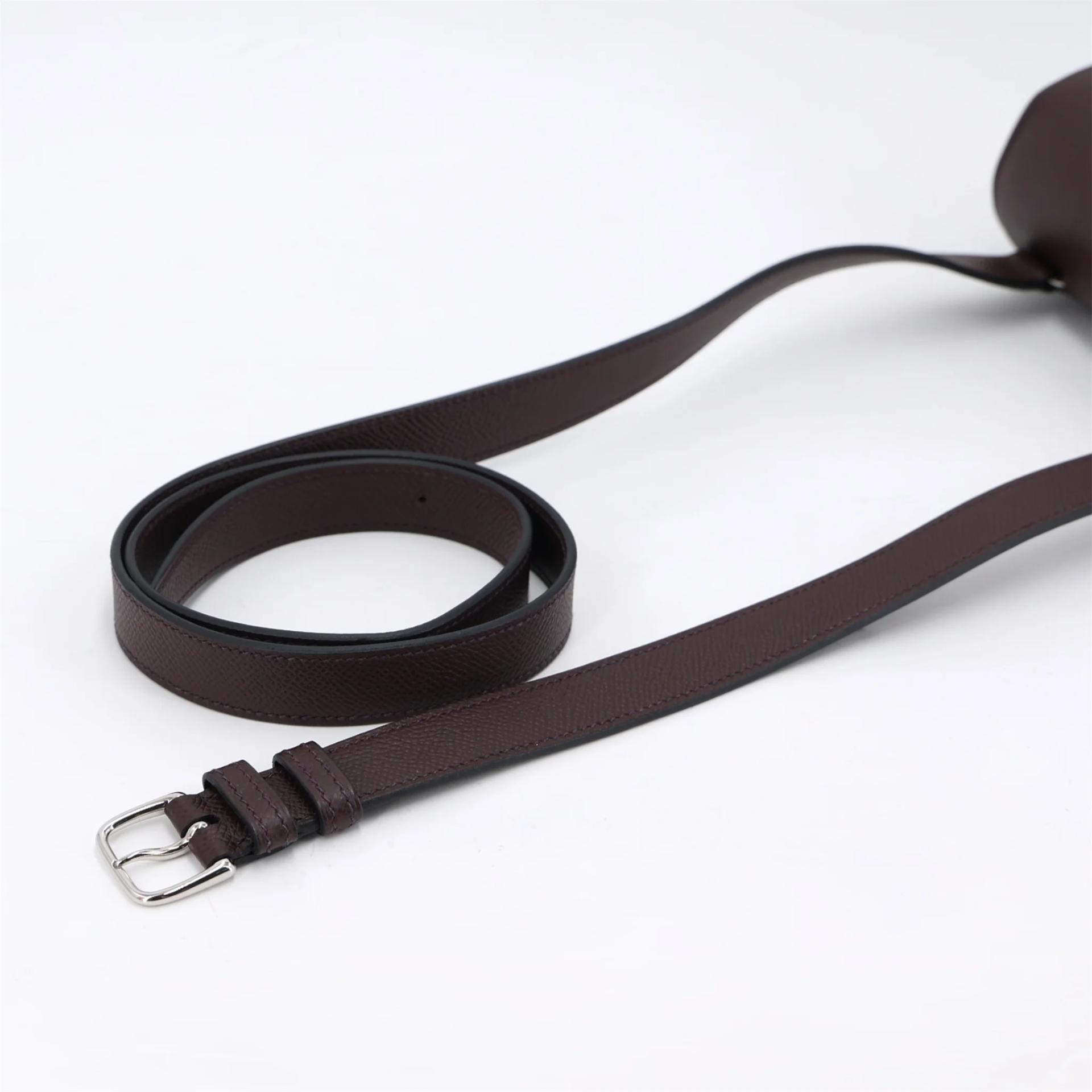 未使用保存品 HERMÈS 愛馬仕 Della Cavalleria mini 0G 馬鞍紅 Rouge Sellier 73 寶石藍 Bleu Saphir Epsom牛皮 銀扣 U刻 2022年 - 7
